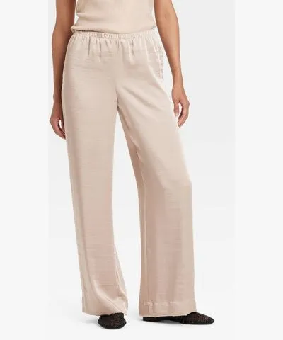 A New Day Women's Mid-Rise Straight Leg Satin Pull-On Pants