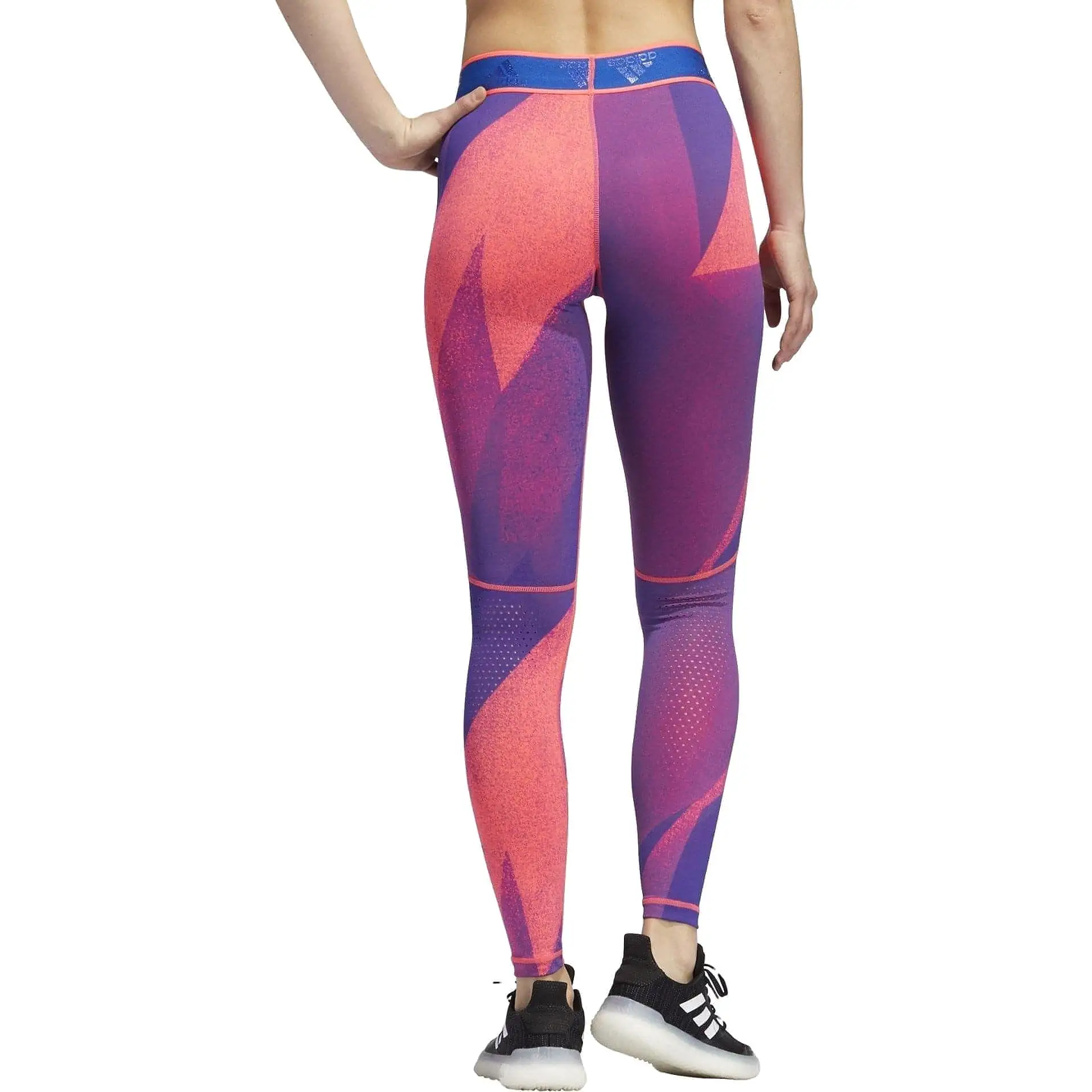 adidas AlphaSkin Graphic Womens Long Training Tights - Pink