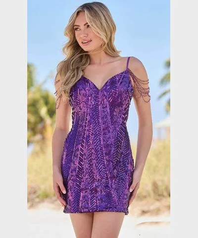 Amarra 88703 - Sequin Sleeveless Cocktail Dress