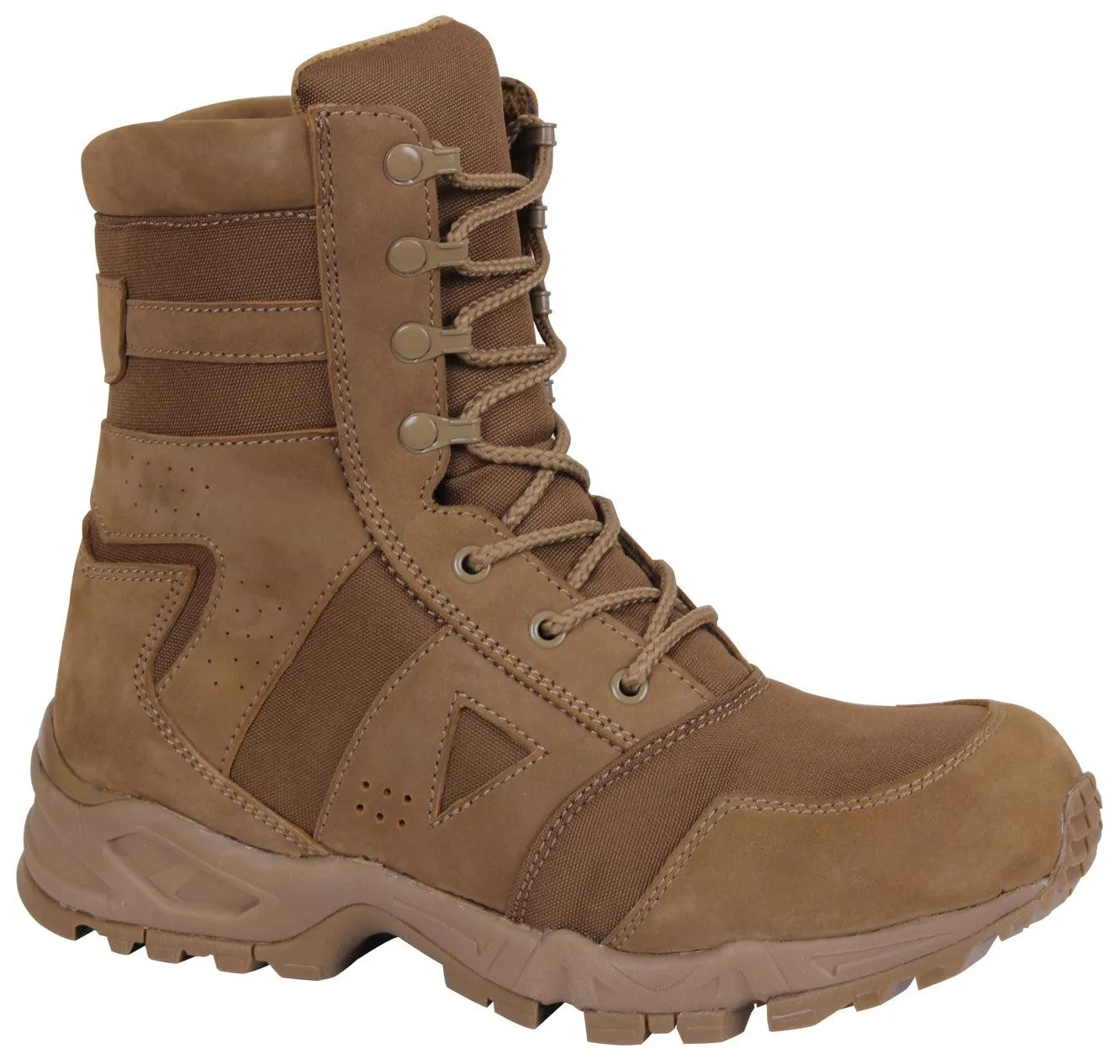 AR 670-1 Coyote Brown Forced Entry Tactical Boot - 8 Inch