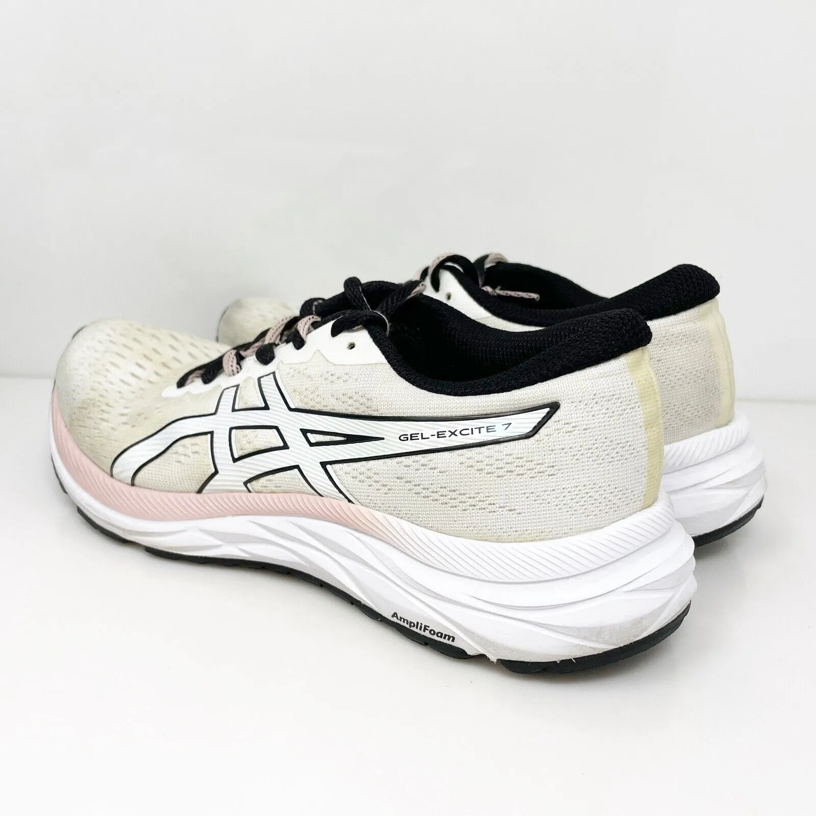 Asics Womens Gel Excite 7 1012A840 White Running Shoes Sneakers Size 6.5