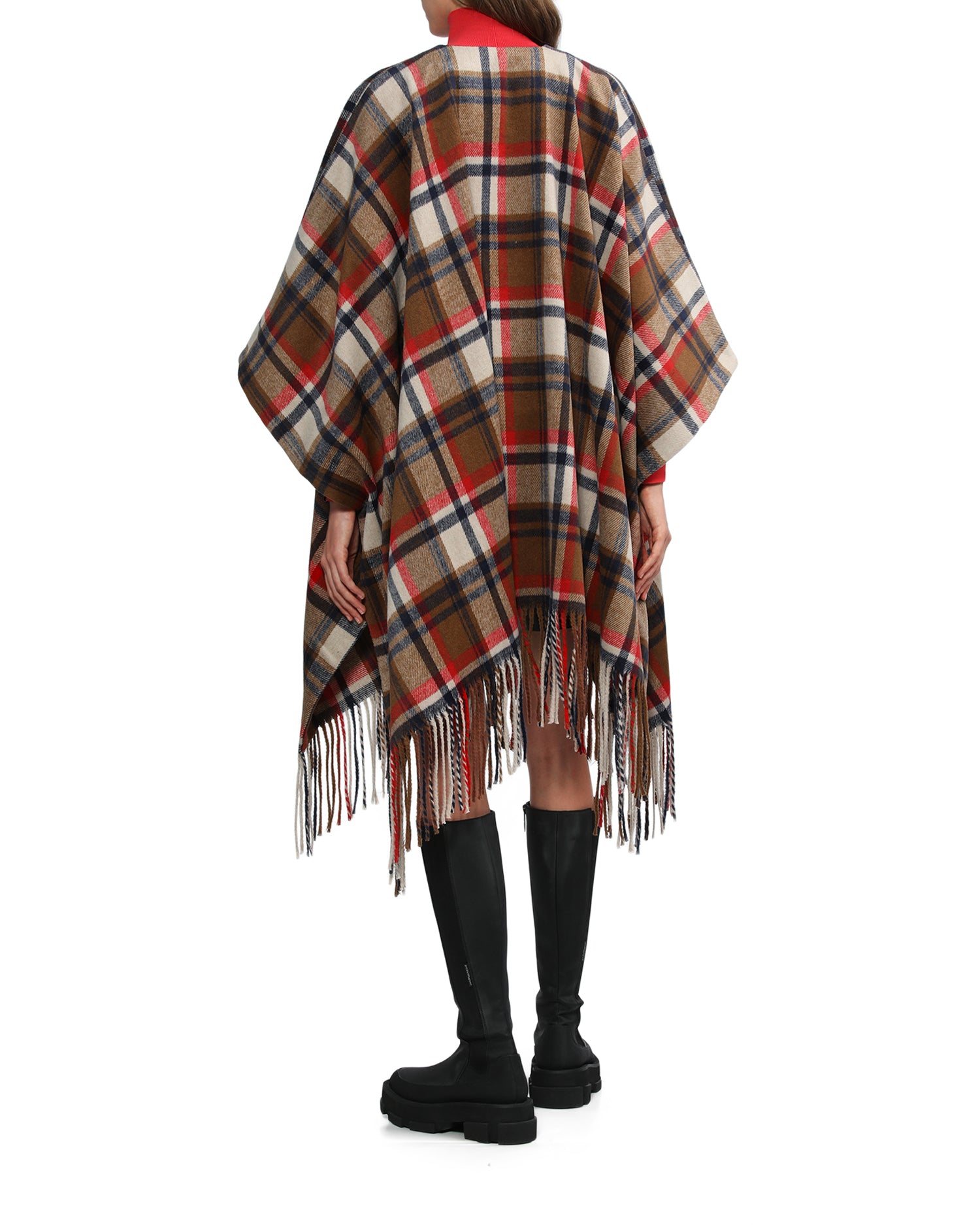 BAPY CHECK CAPE LADIES