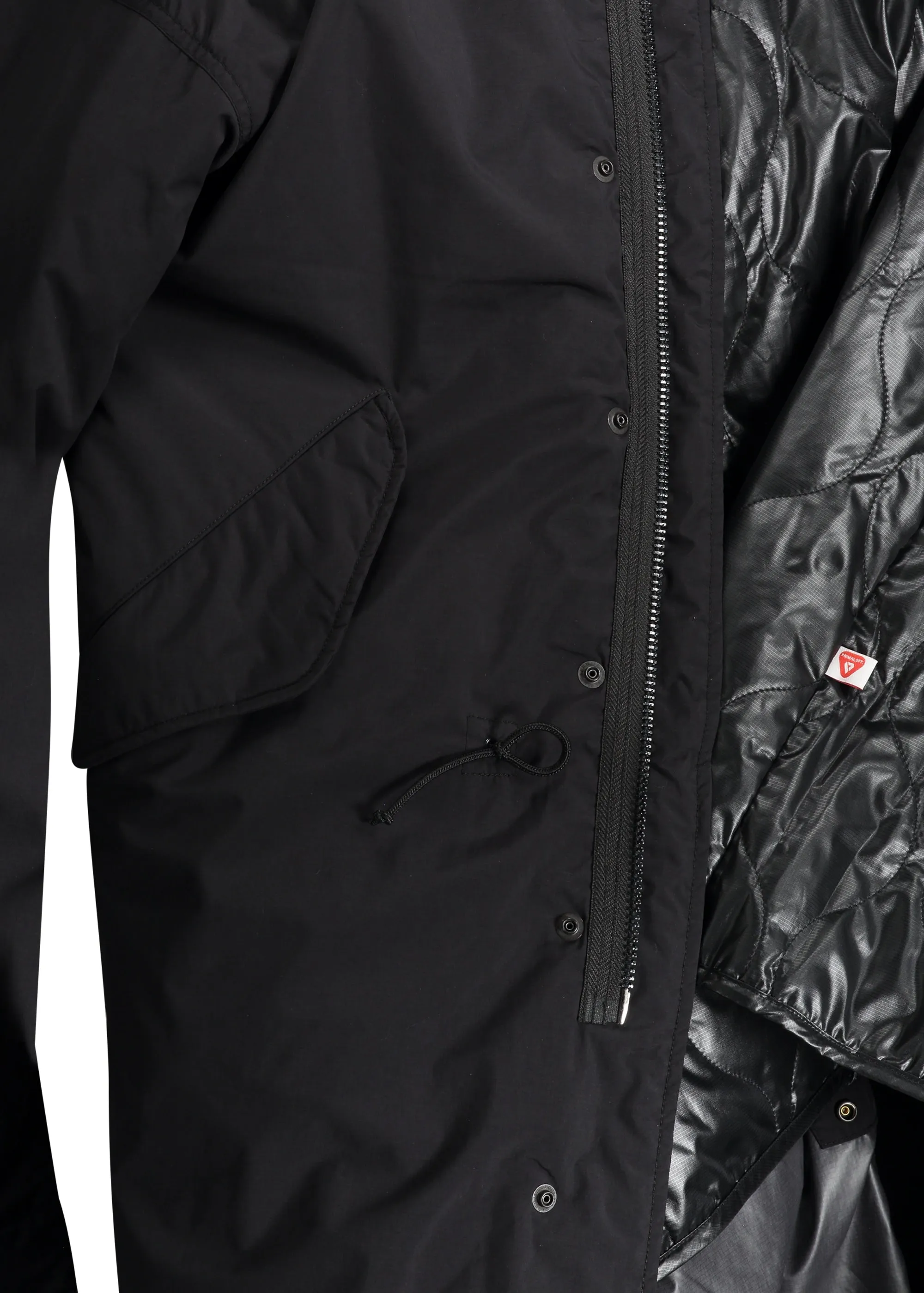 Beams Plus Shell Parka Coat - Black