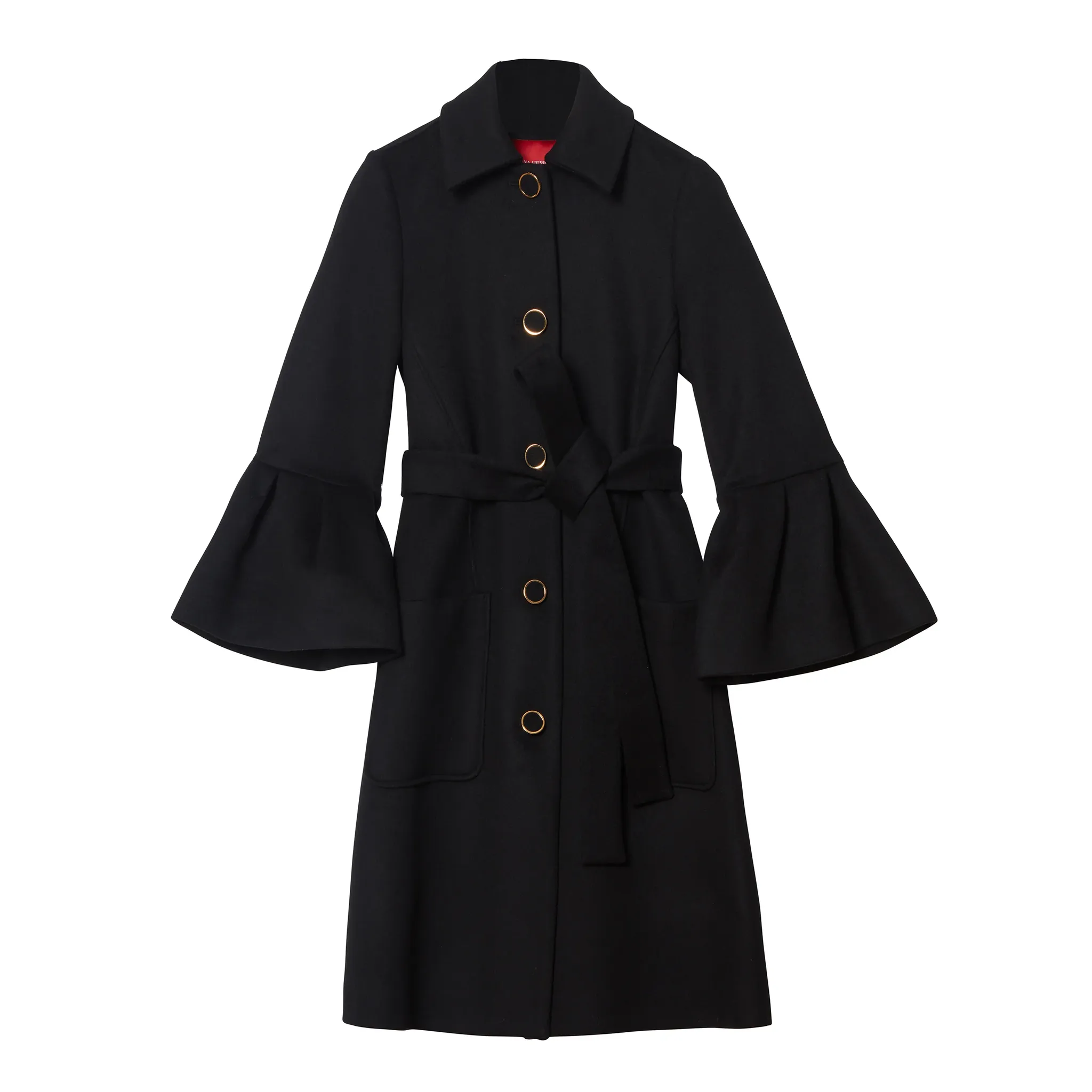 Bell Sleeve Coat | Black