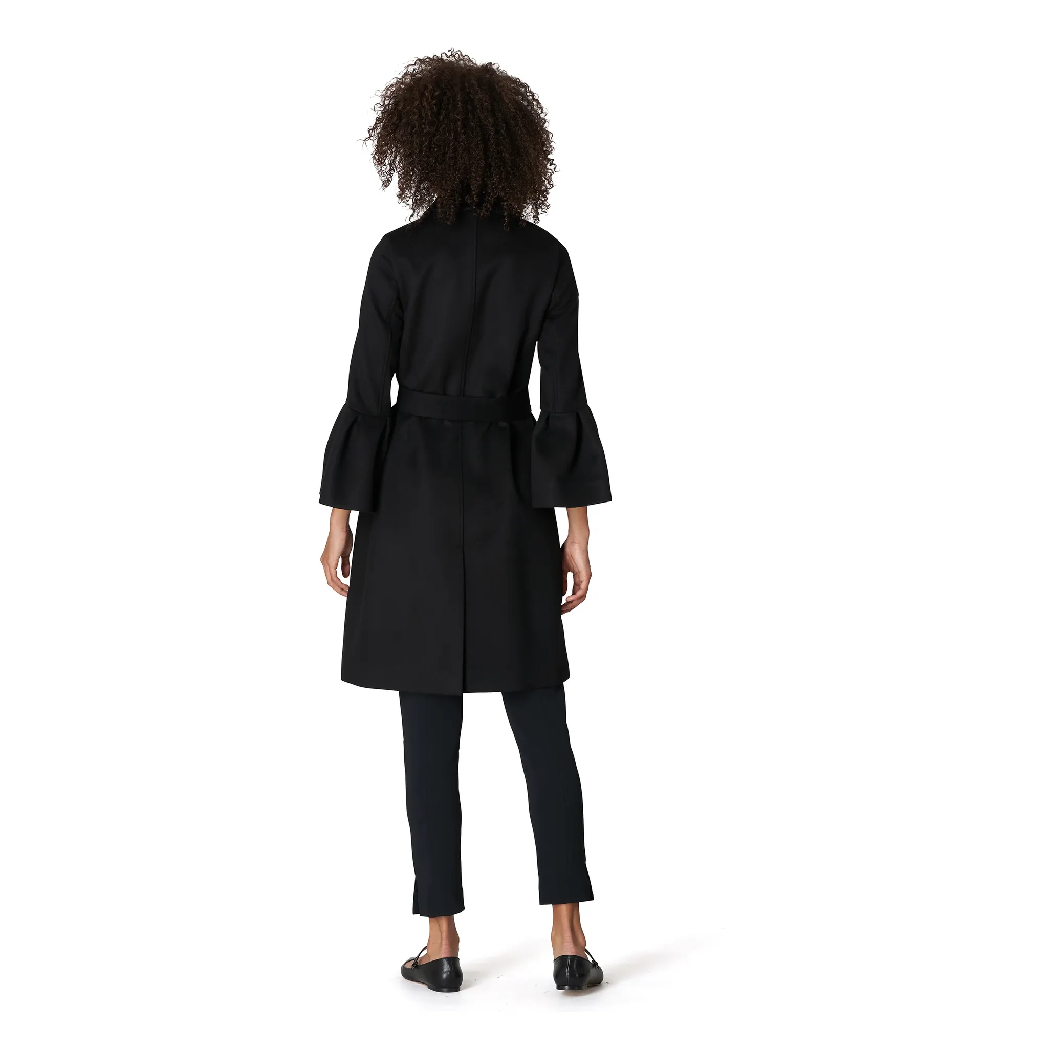 Bell Sleeve Coat | Black