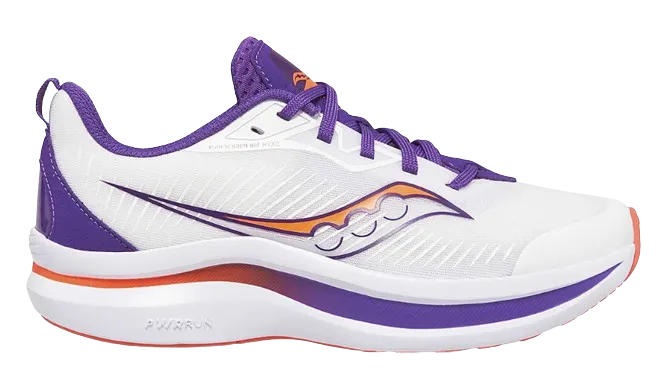 BIG KID'S ENDORPHIN KDZ SNEAKER - WHITE/PURPLE