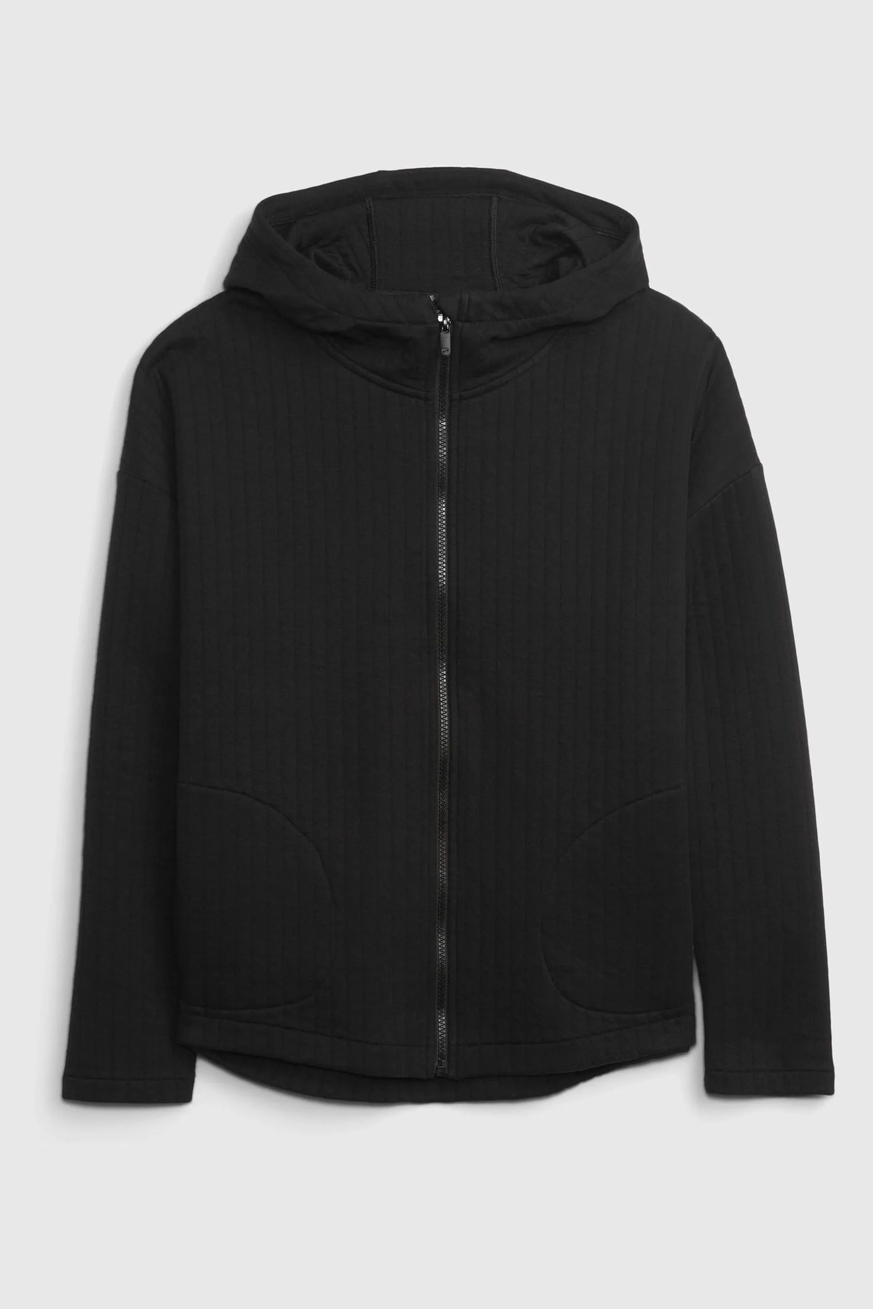 Black Jacquard Full-Zip Jacket