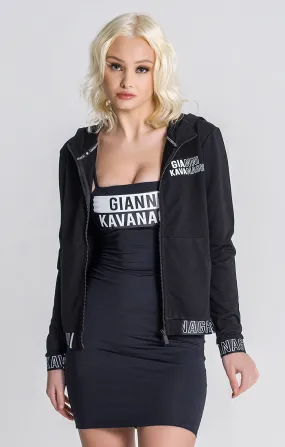 Black Reverse Zip Jacket