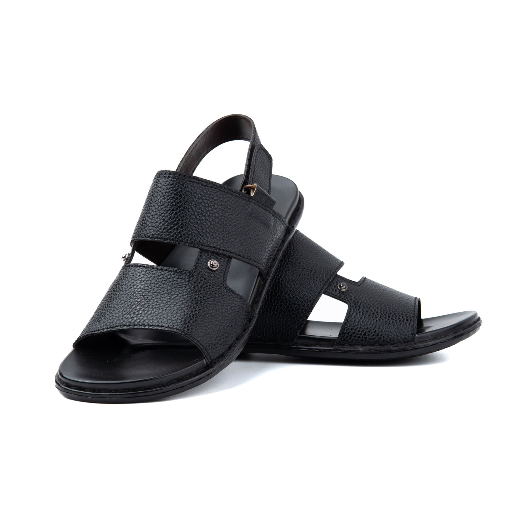 Broad Strap Men Leather Sandals