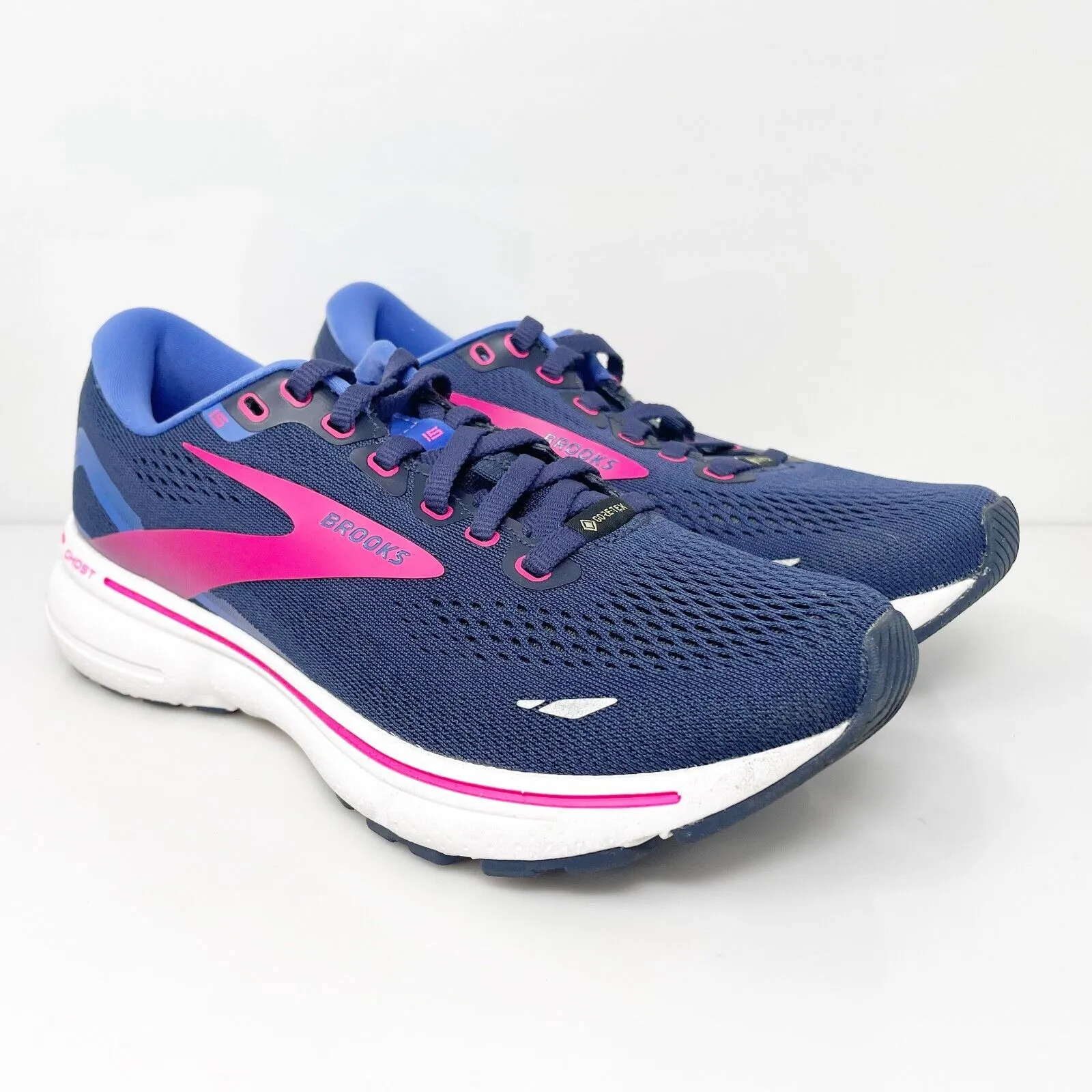 Brooks Womens Ghost 15 GTX 1203821B460 Blue Running Shoes Sneakers Size 7 B