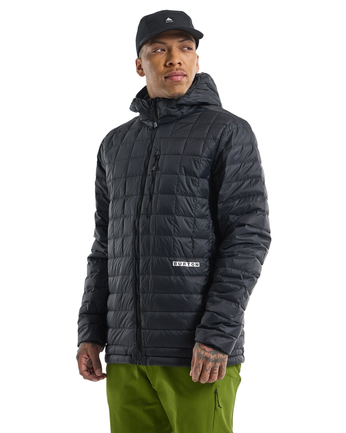 Burton Men's Mid-Heat Hooded Down Jacket - True Black