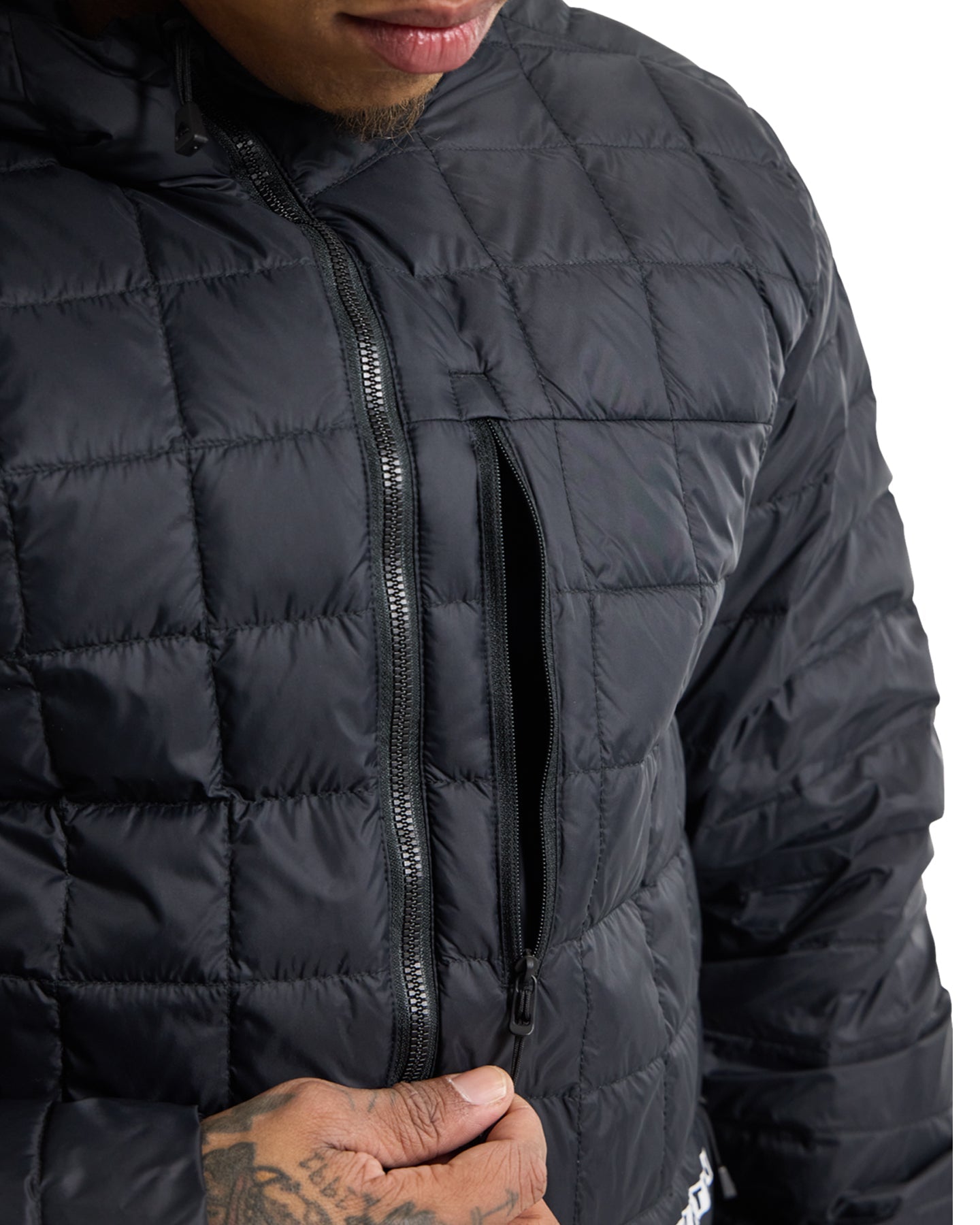 Burton Men's Mid-Heat Hooded Down Jacket - True Black