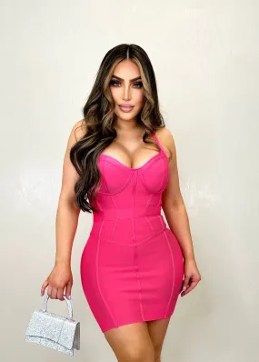 Ciara Bandage Dress Pink