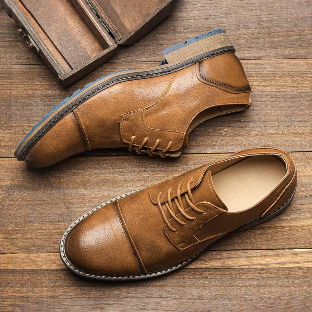 Classic Derby Leather Men's Casual Shoes - Formal Business KZ304