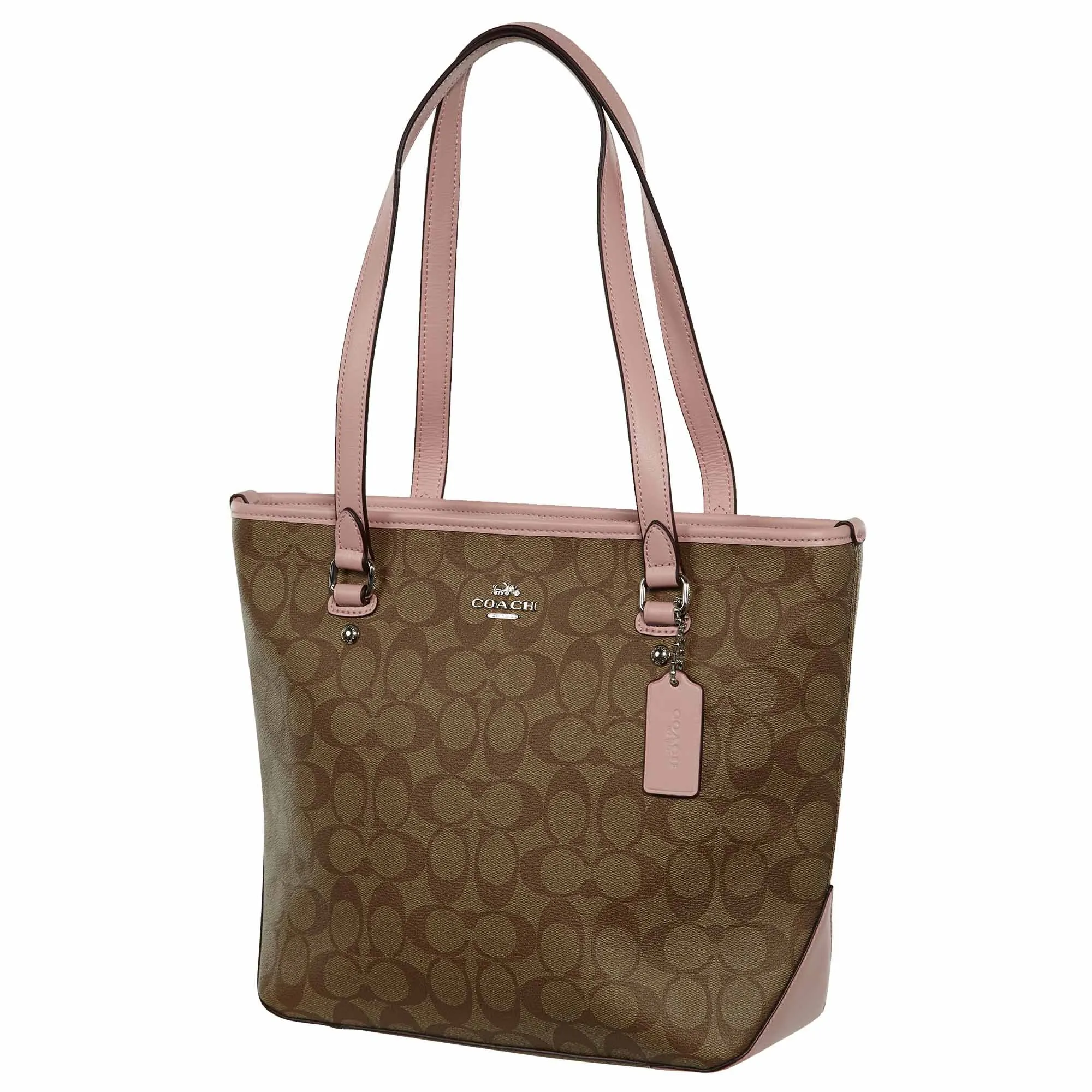 Coach Signature Zip Top Tote Bag Womens Style : F58294