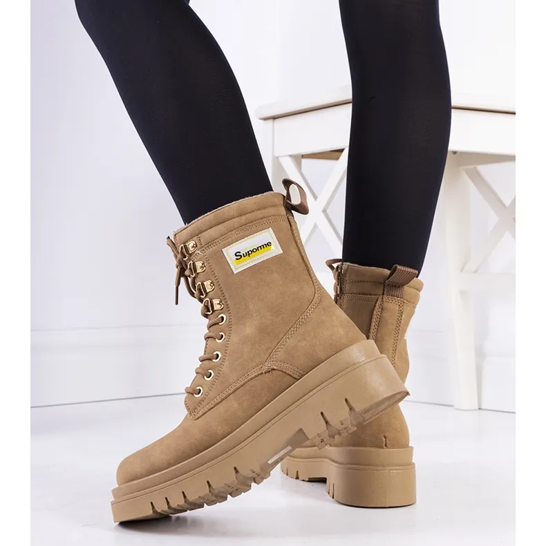 Cofer matte beige boots