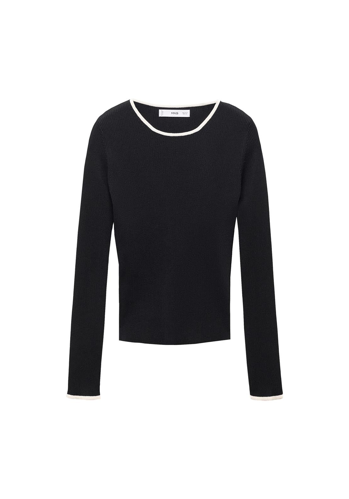 Contrast trim sweater