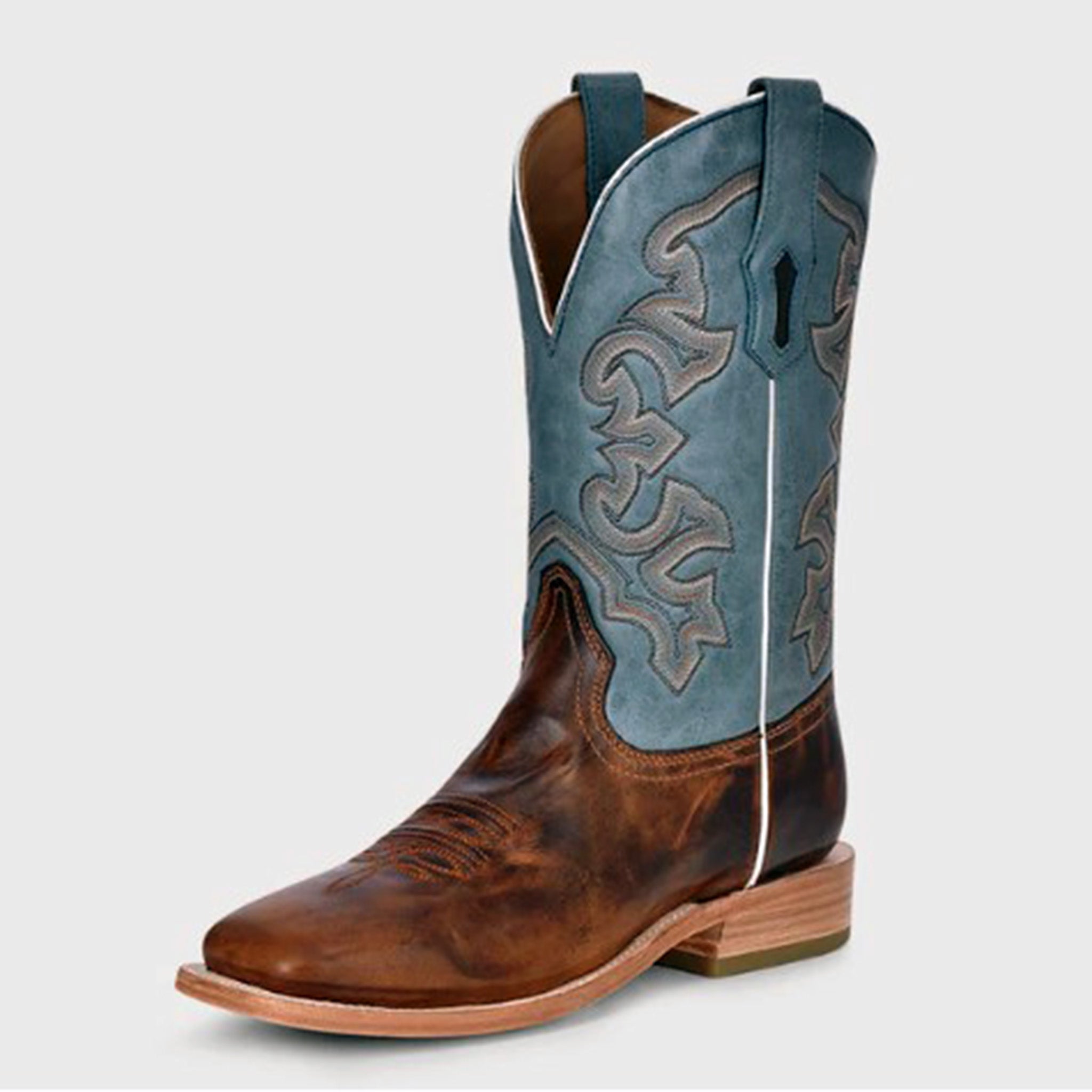 Corral Men's Honey/Blue Square Toe