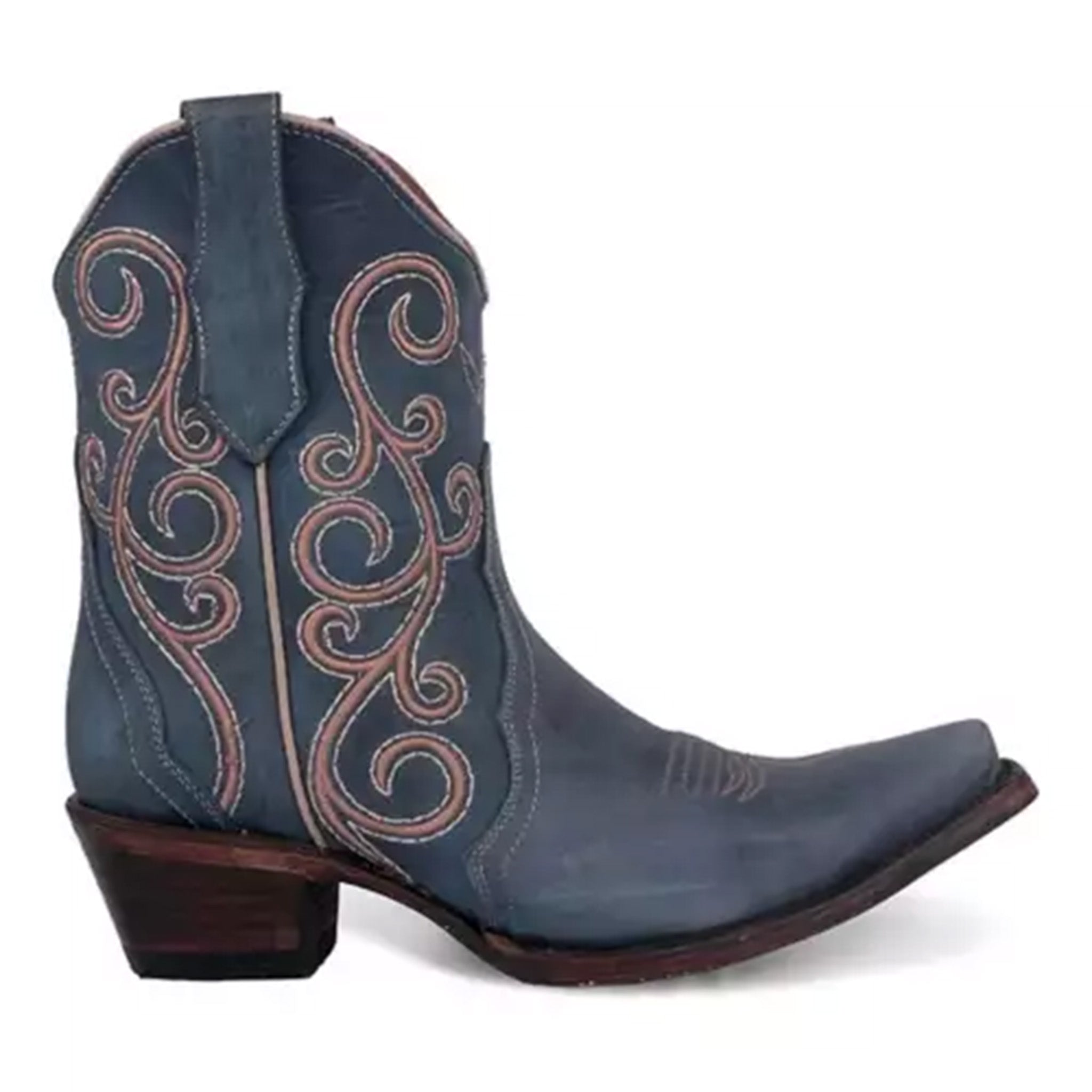 Corral Women's Blue Embroidered Bootie