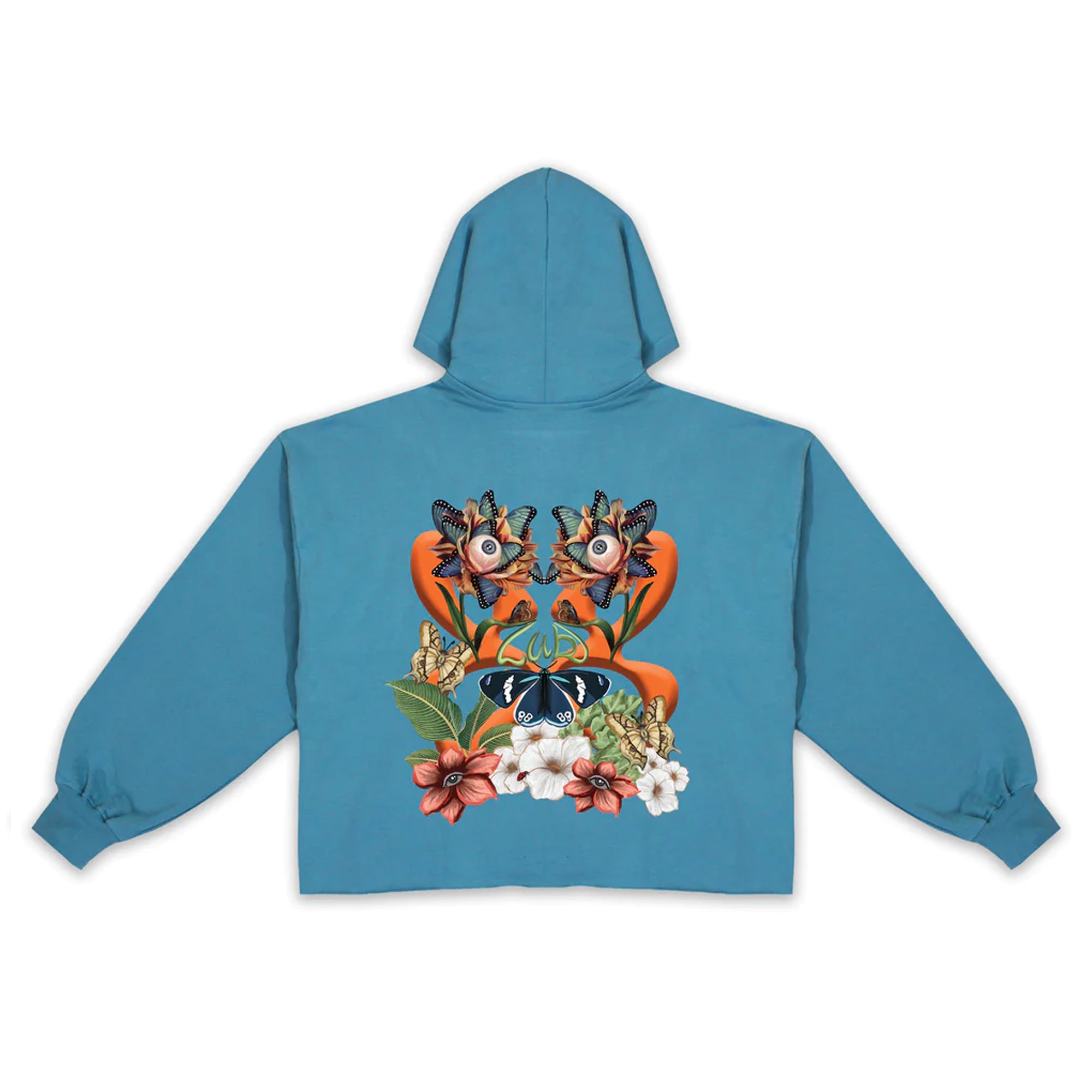 Cropped Butterfly Hoodie