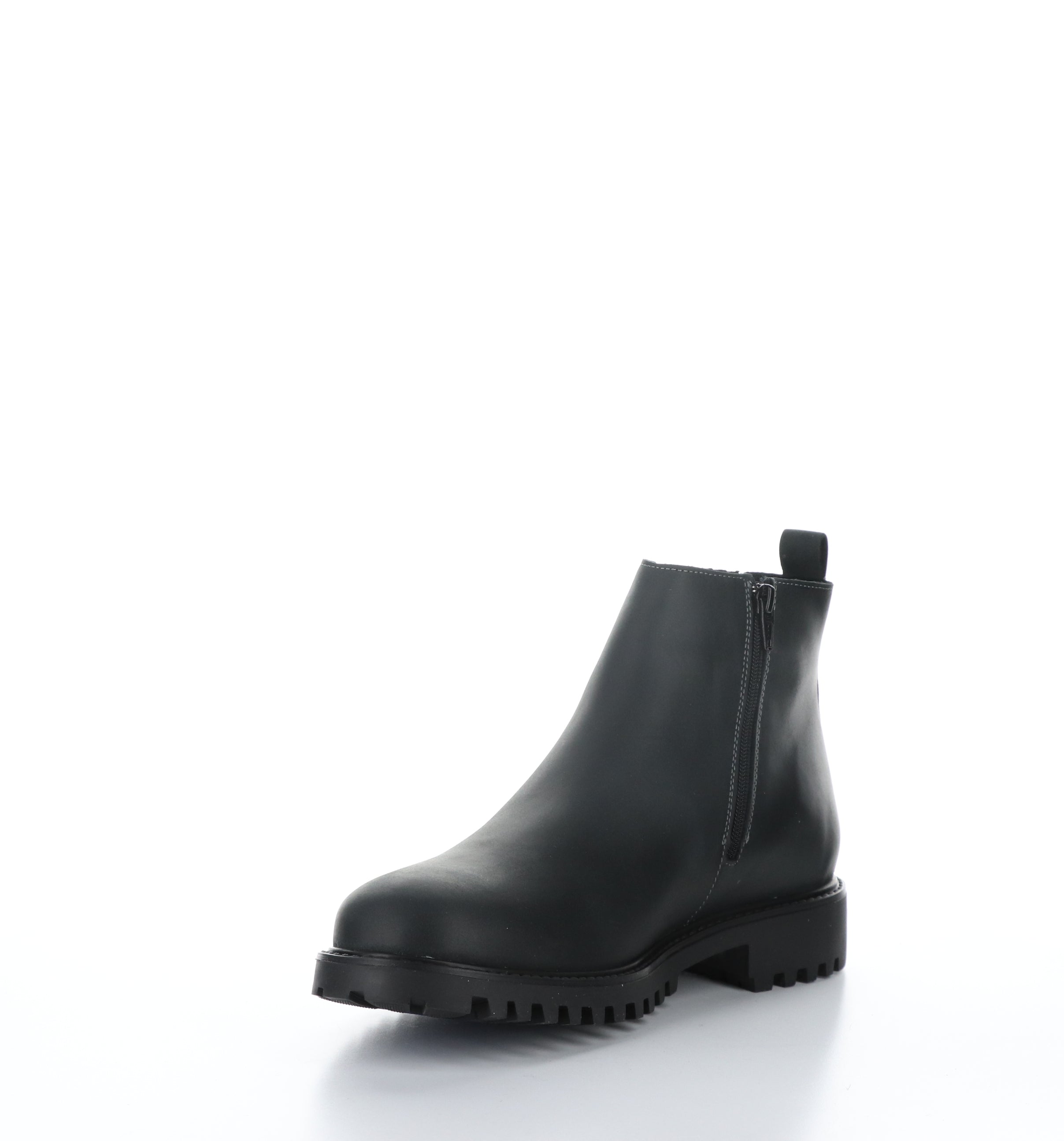 DAX Black Zip Up Ankle Boots