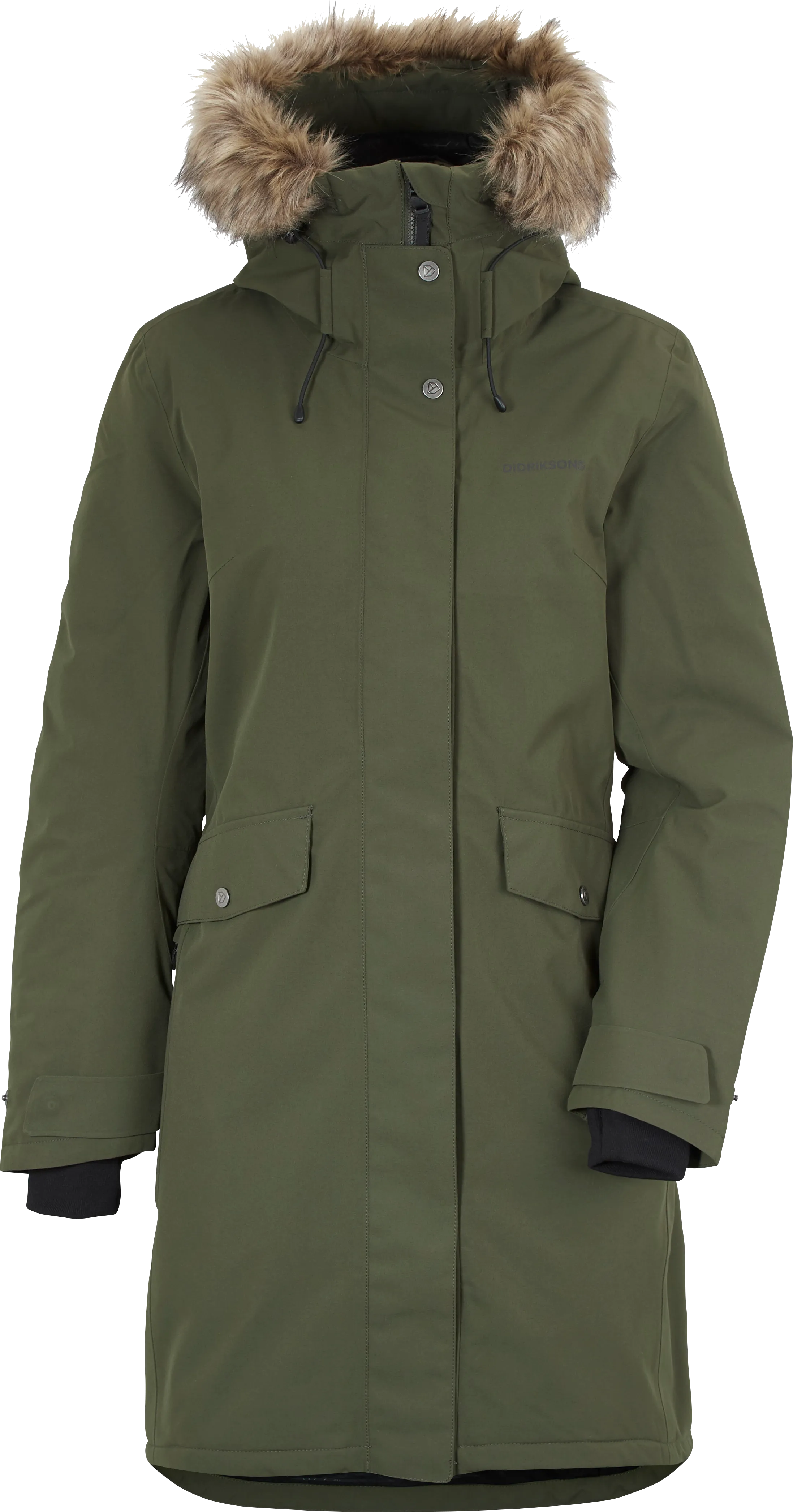 Didriksons Women's Erika Parka 3 Deep Green | Buy Didriksons Women's Erika Parka 3 Deep Green here | Outnorth