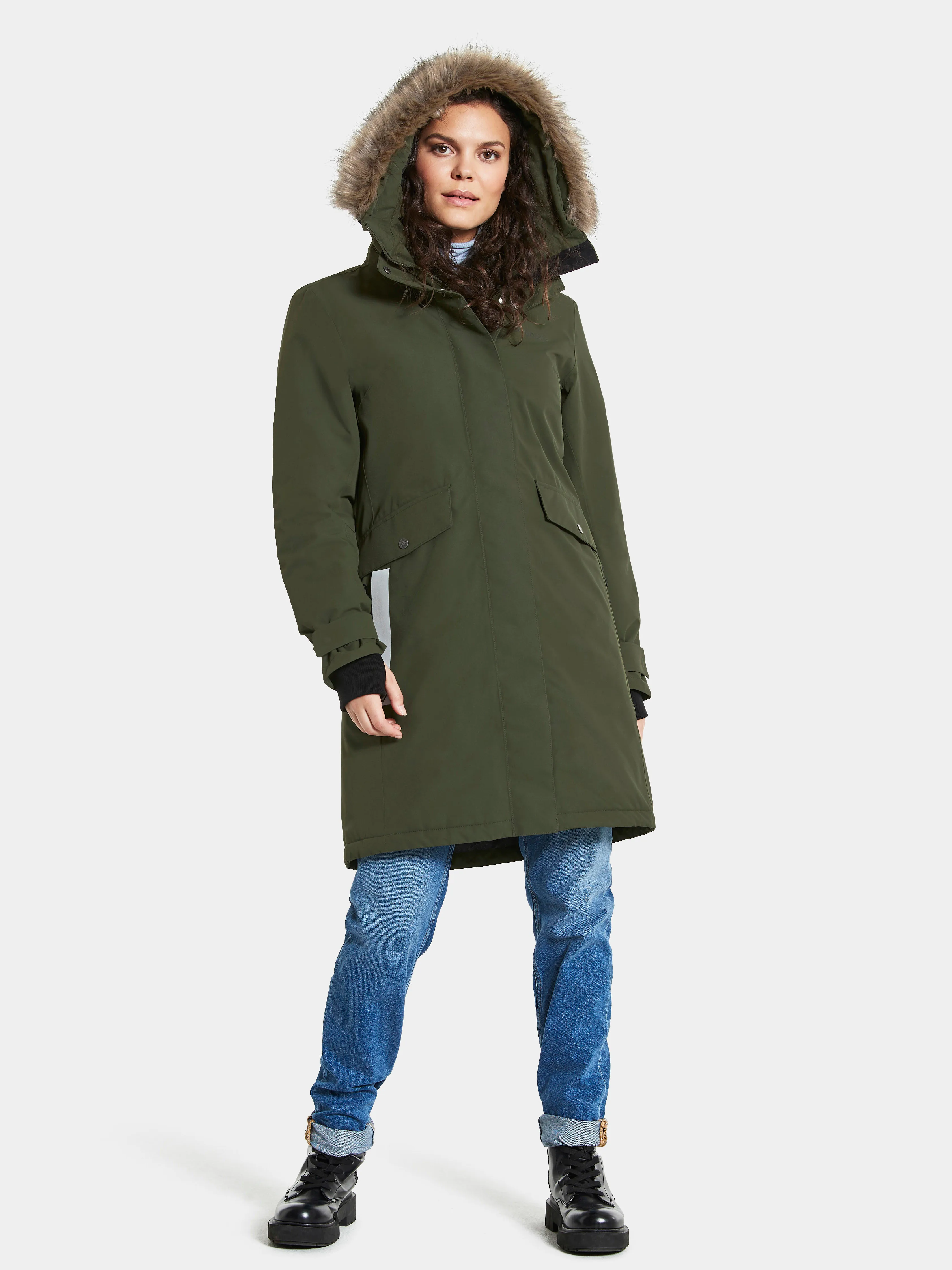 Didriksons Women's Erika Parka 3 Deep Green | Buy Didriksons Women's Erika Parka 3 Deep Green here | Outnorth