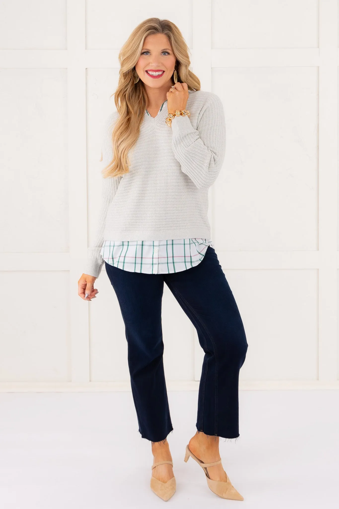 DOORBUSTER - All About Layers Long Sleeve Sweater