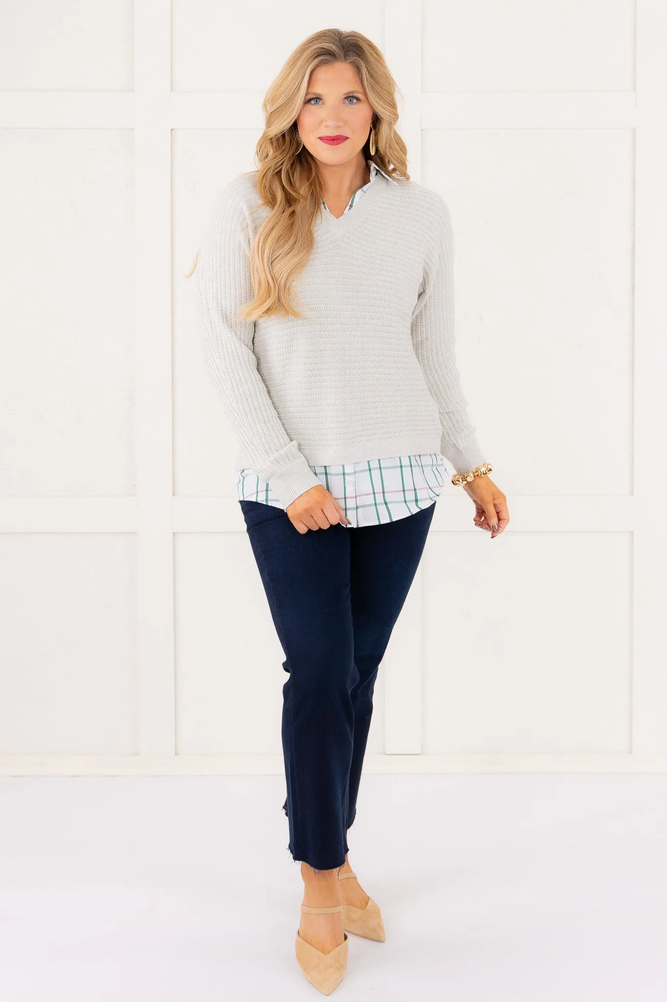 DOORBUSTER - All About Layers Long Sleeve Sweater