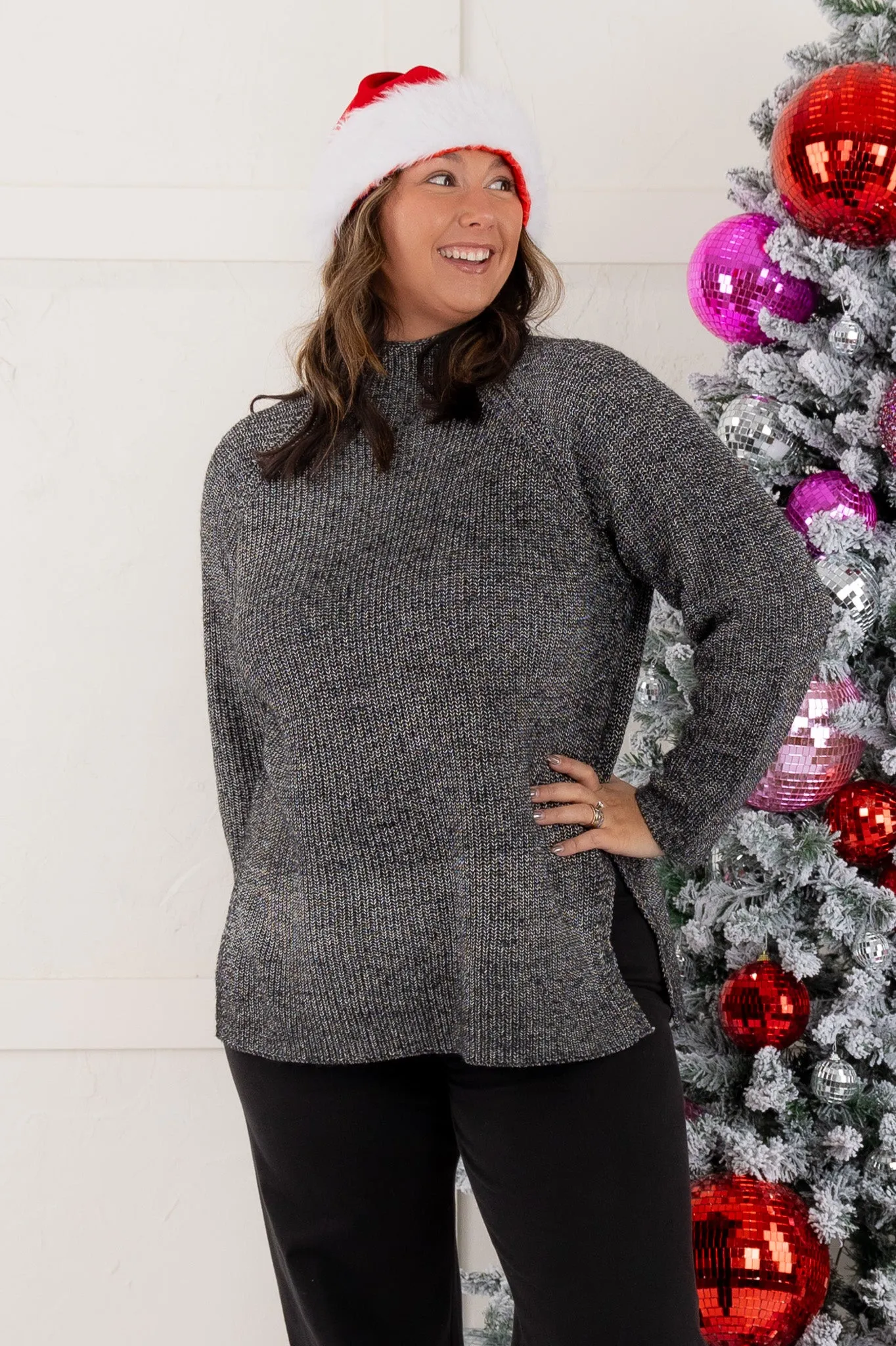 DOORBUSTER - Fit For The Occasion Mock Neck Tunic Sweater | Tribal