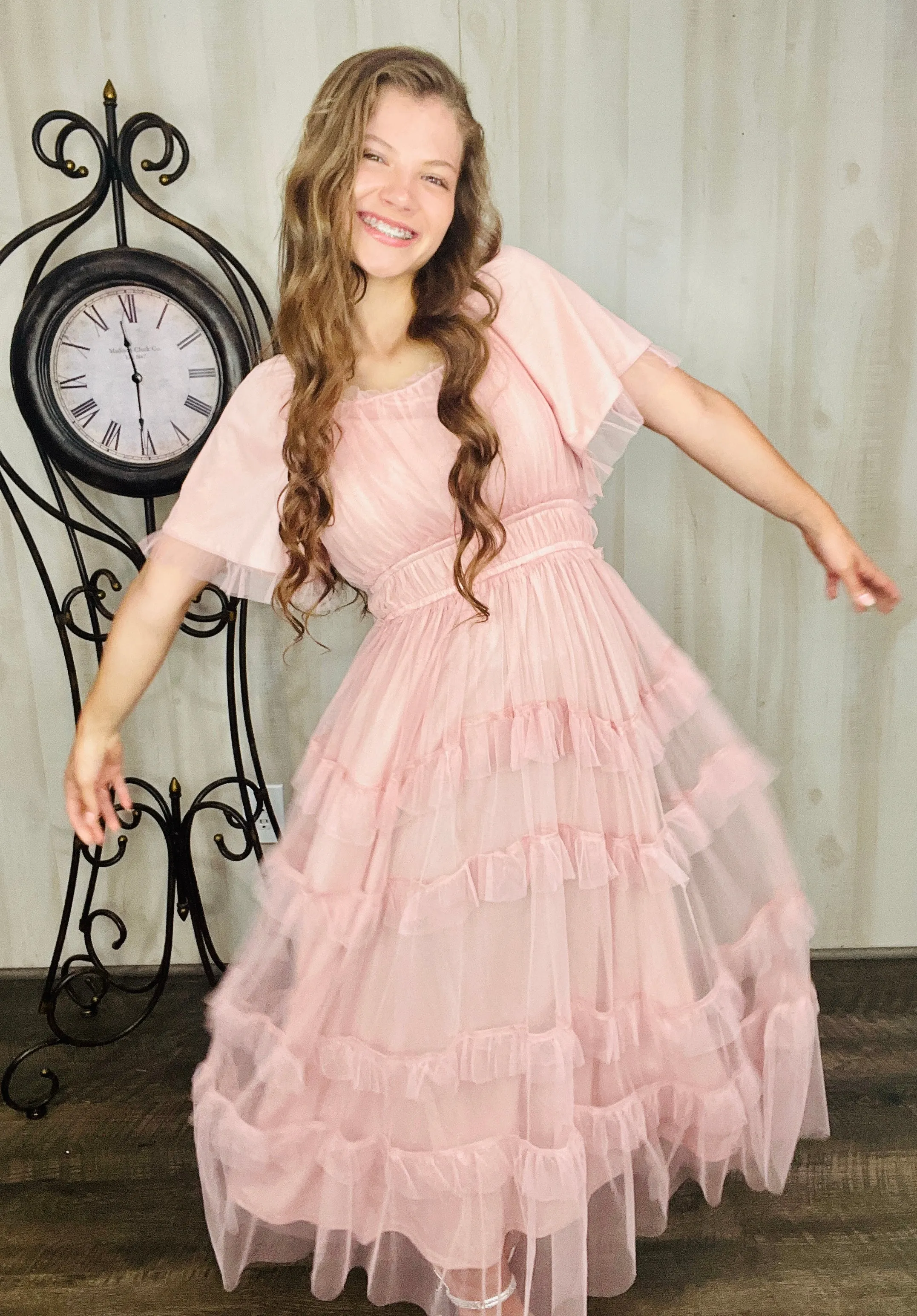 Dreaming Princess Maxi Dress- Pink