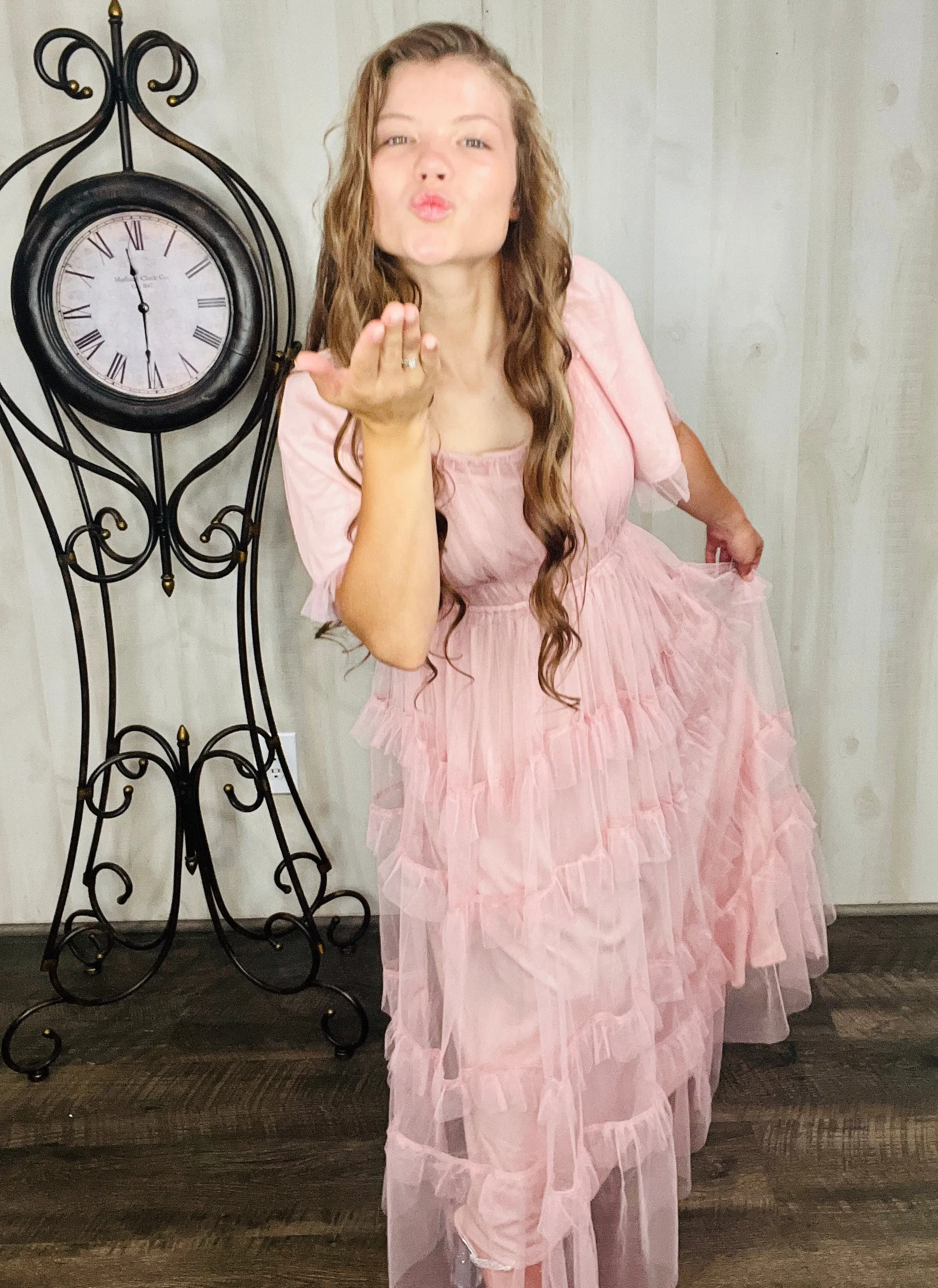 Dreaming Princess Maxi Dress- Pink