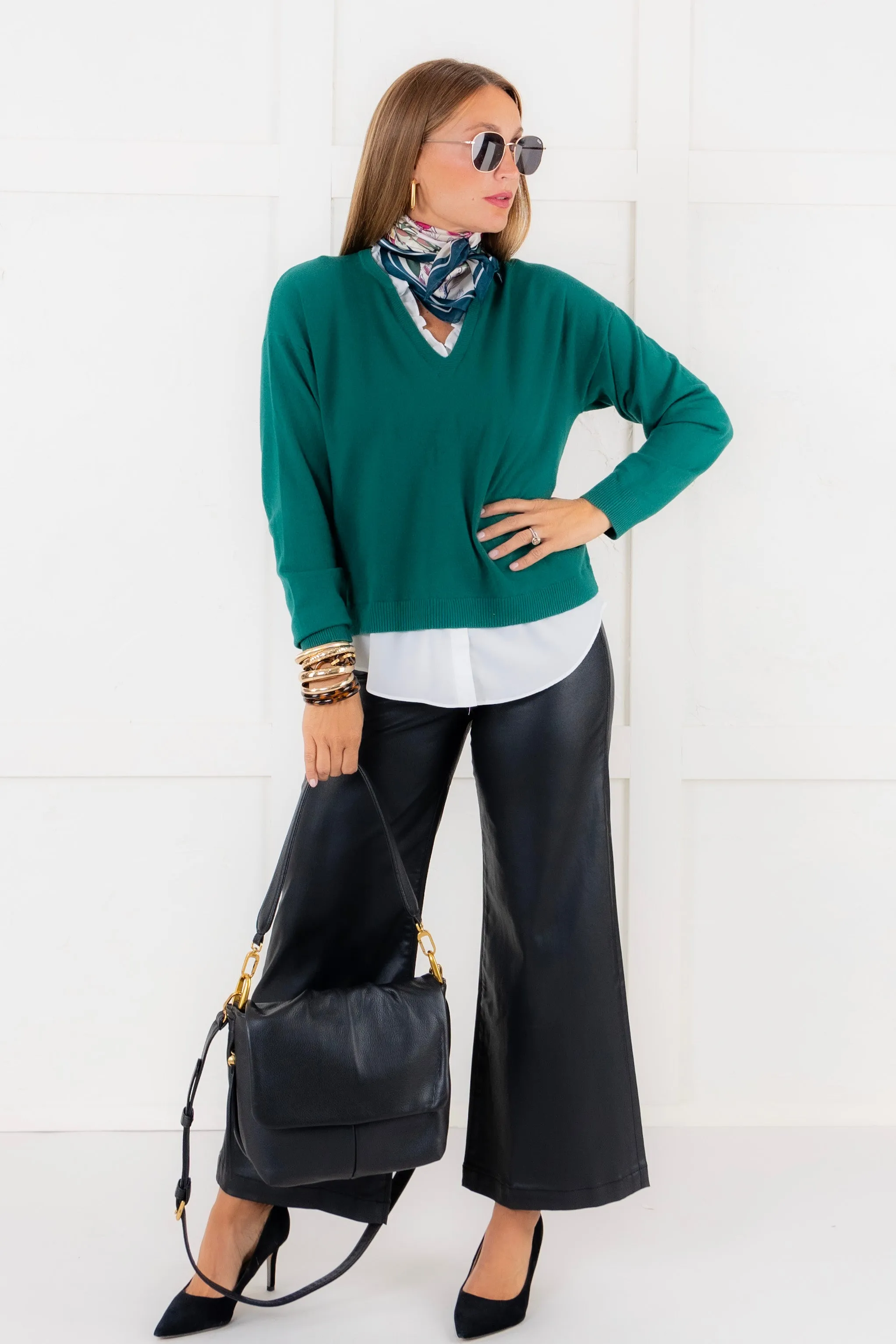 Ellie Sweater - Pine Green