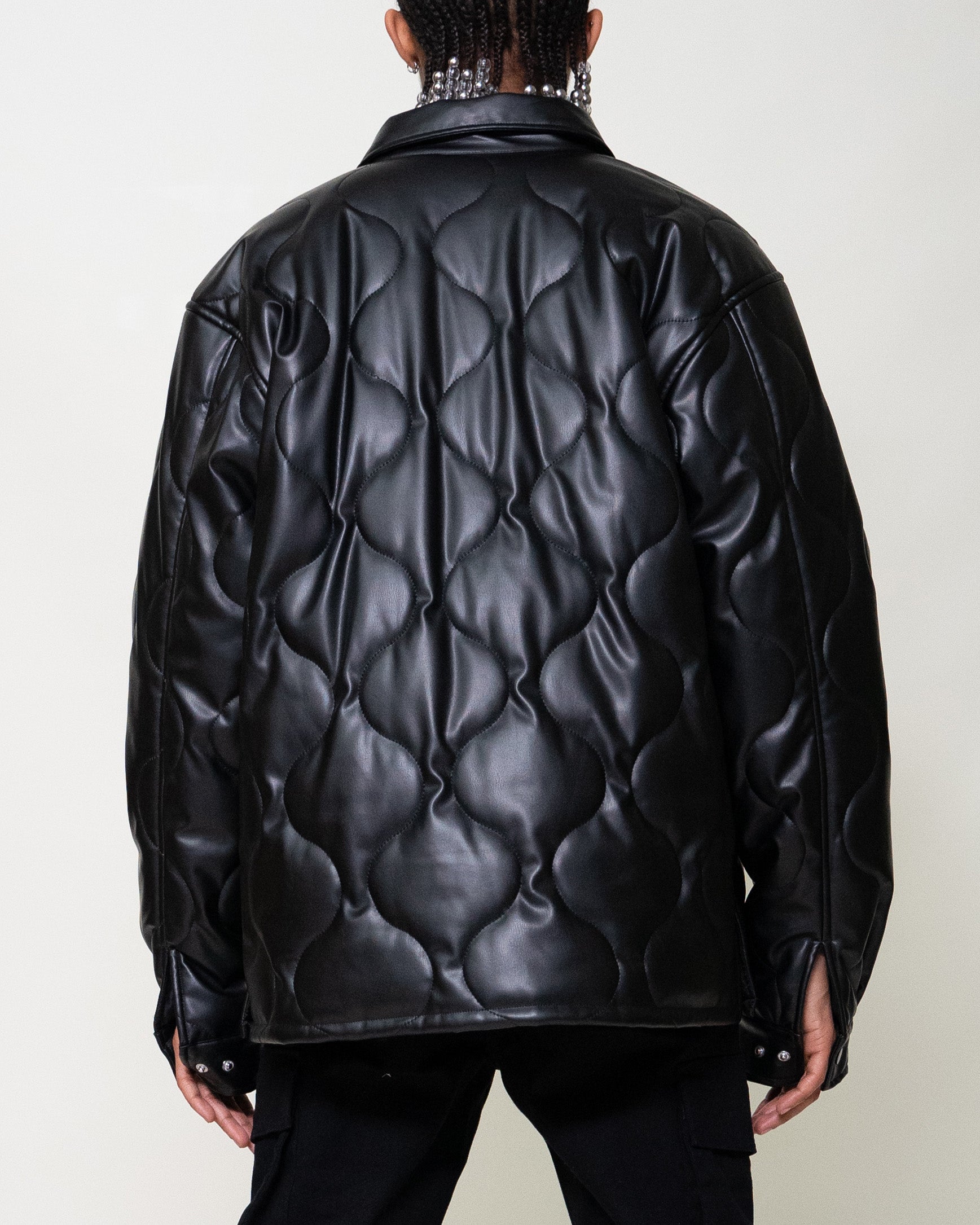 EPTM ORION PUFFER SHIRT-BLACK