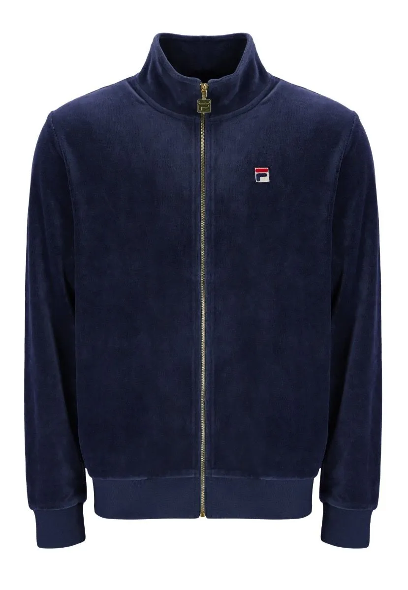 Fila Marc Velour Track Jacket Navy