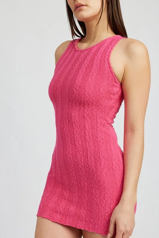 Fitted Tank Mini Sweater Dress