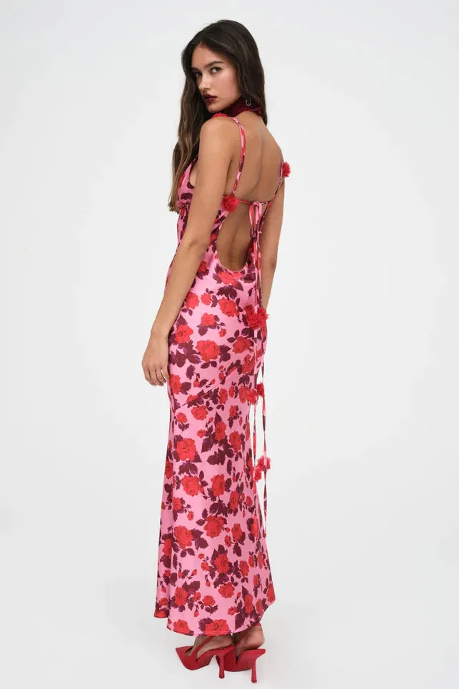 For Love & Lemons Huda Maxi Dress - Pink Floral