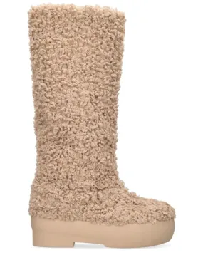 Gia Borghini   50mm Faux shearling snow boots 