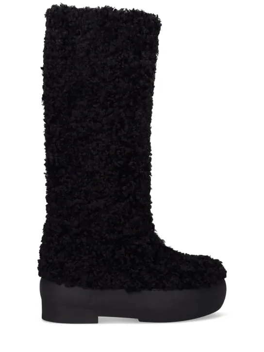 Gia Borghini   50mm Faux shearling snow boots 