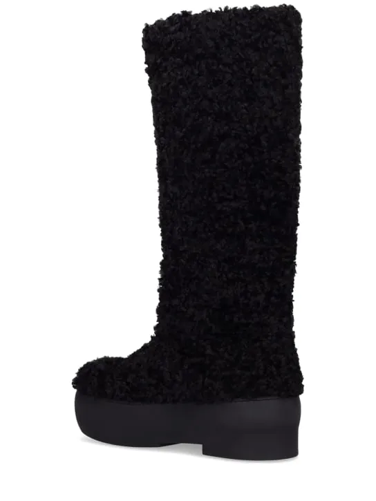 Gia Borghini   50mm Faux shearling snow boots 