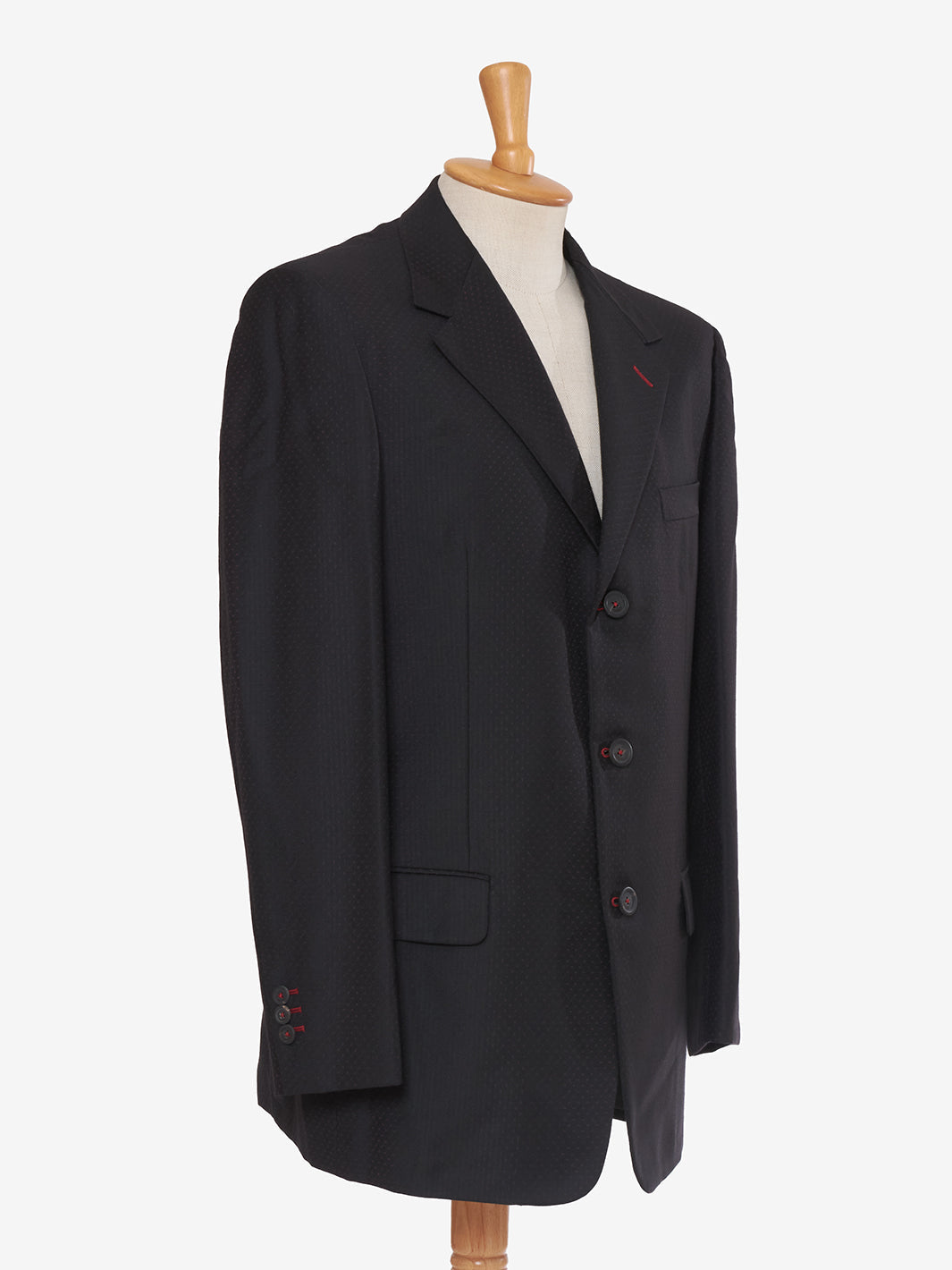 Gianni Versace Black suit in cool wool