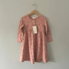 Greige. / The Bamboo dress - Pink frost mix / 3T