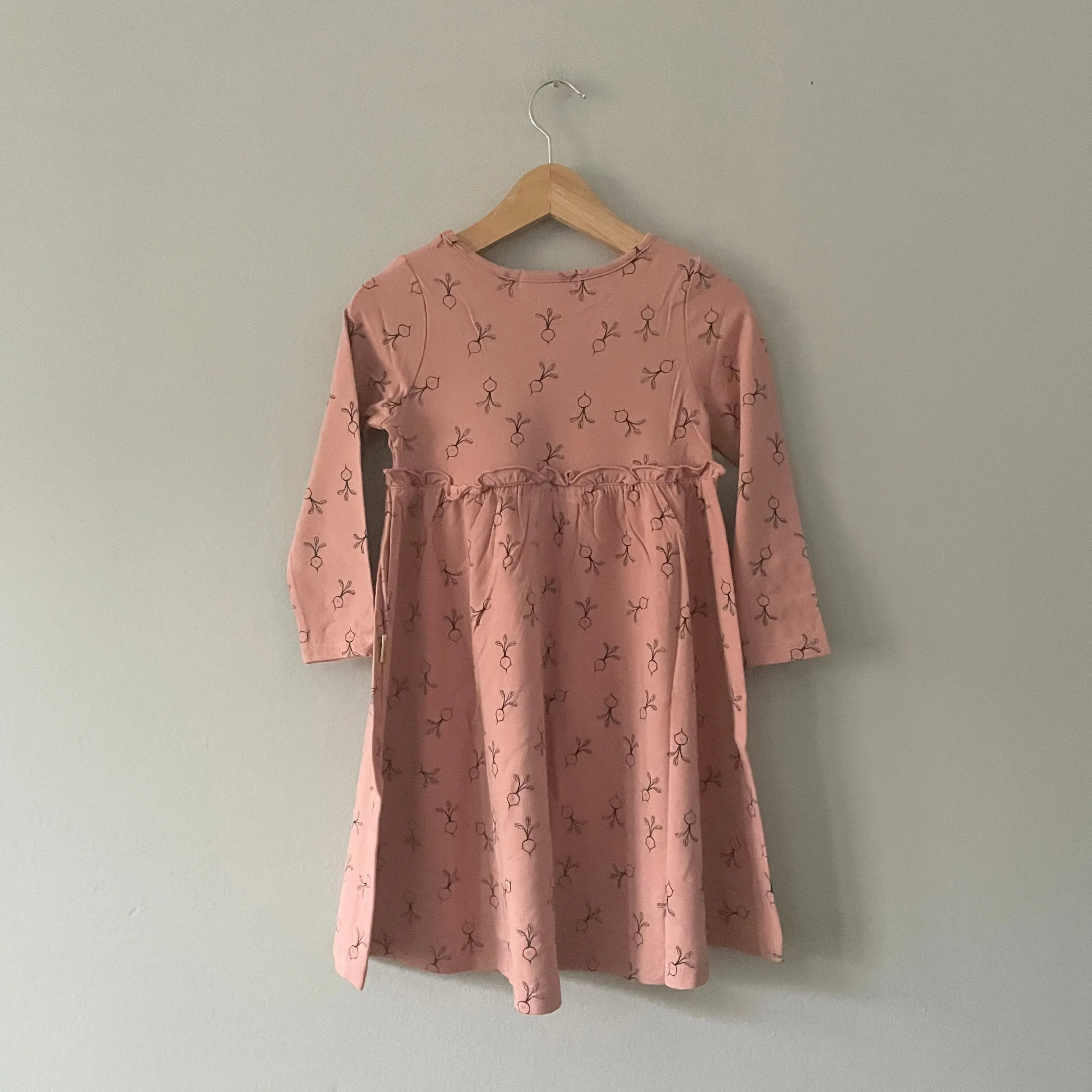 Greige. / The Bamboo dress - Pink frost mix / 3T