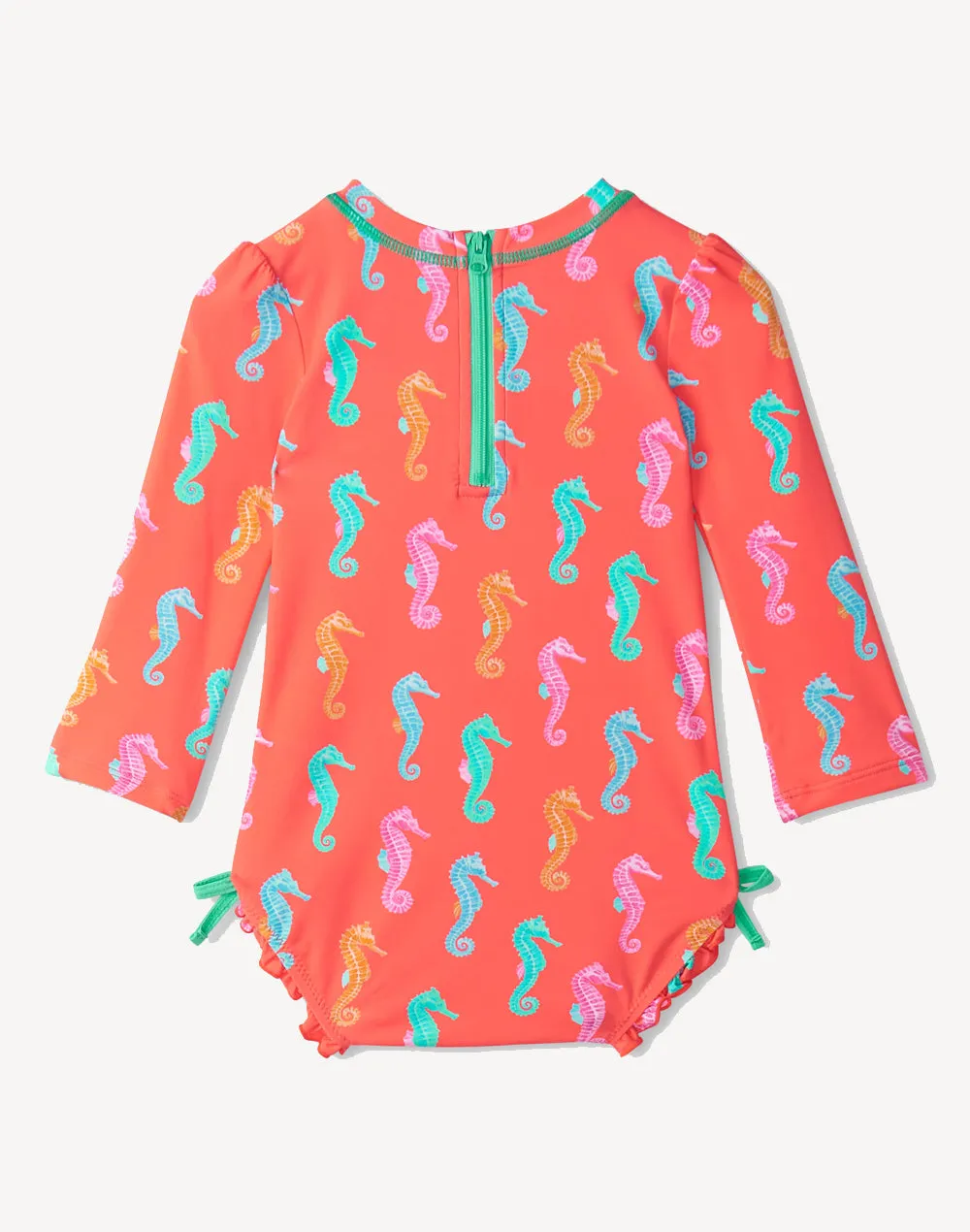 Infant Painted Sea Horse Rashguard One Piece