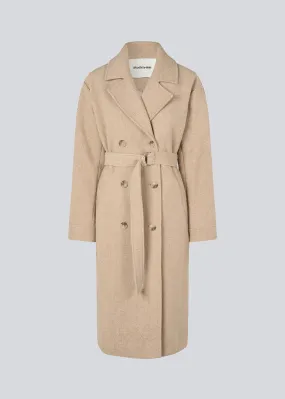 JakariMD coat - Beige Twill Melange