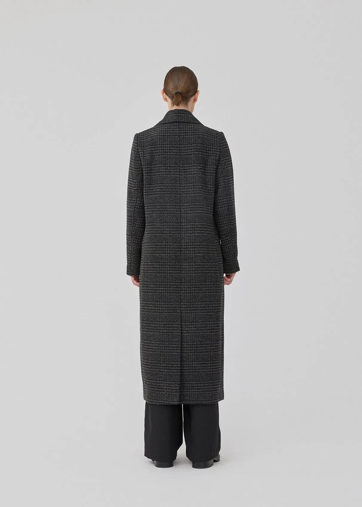 JuniperMD check coat - Dark Gray Check