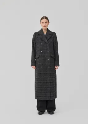 JuniperMD check coat - Dark Gray Check