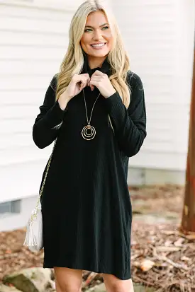 Just Imagine It Black Sweater Dress