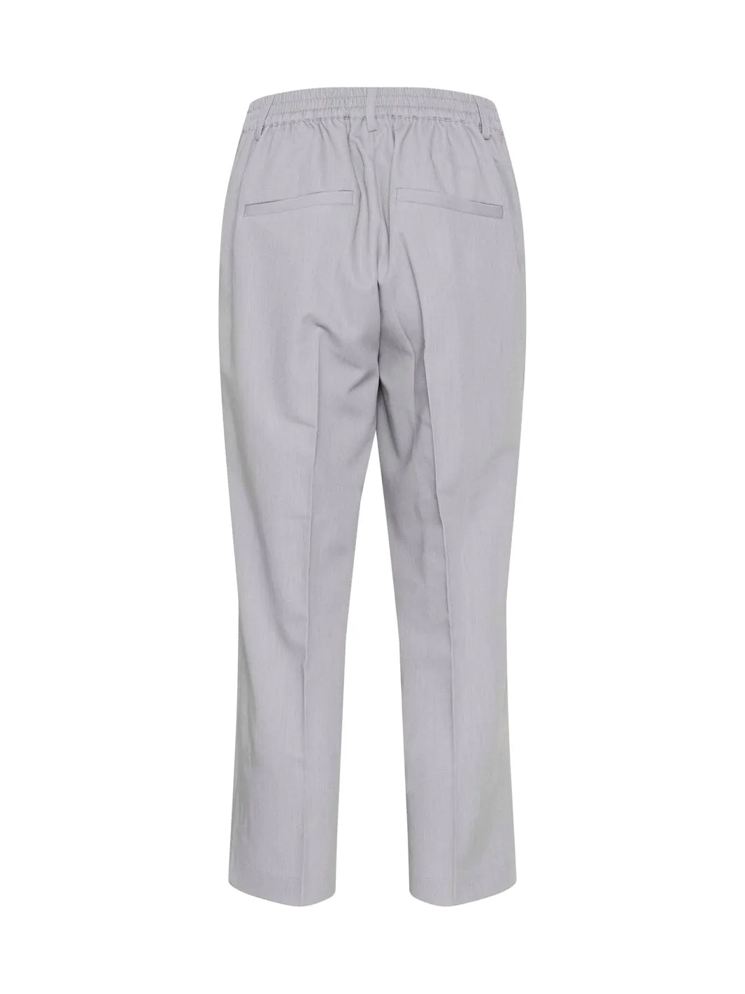 Kaffe KAsakura HW cropped pants grey melange