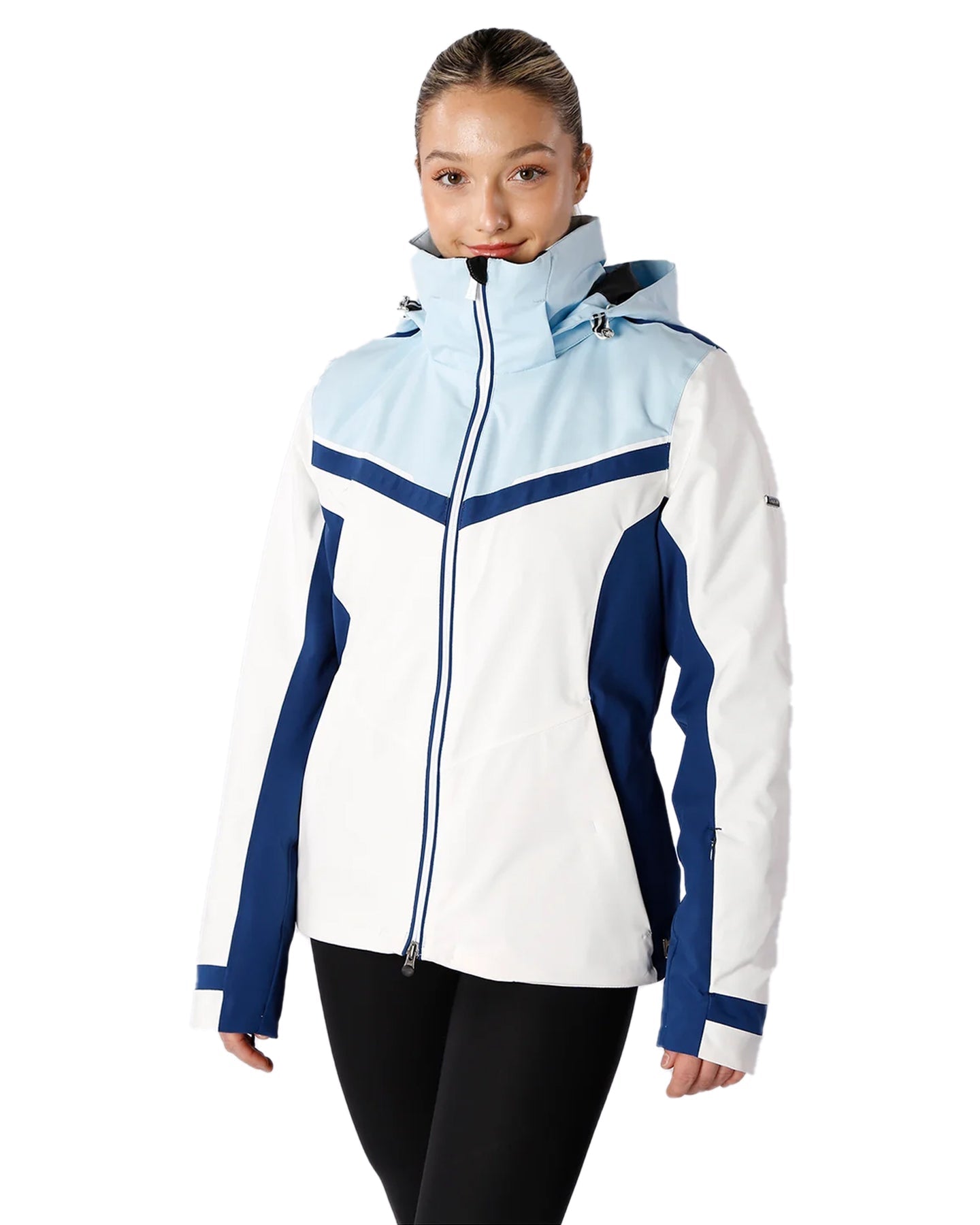 Karbon Solitare Diamond Tech Women's Snow Jacket - Arctic White